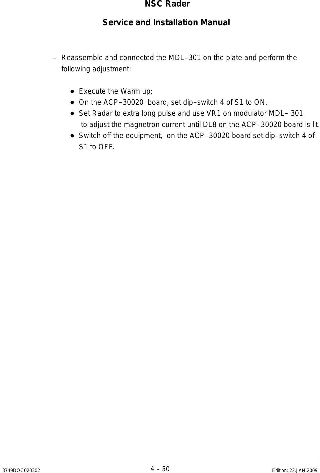 Page 253 of Anschuetz High Seas 9RAN-SUR-25U Marine Radar User Manual Titel