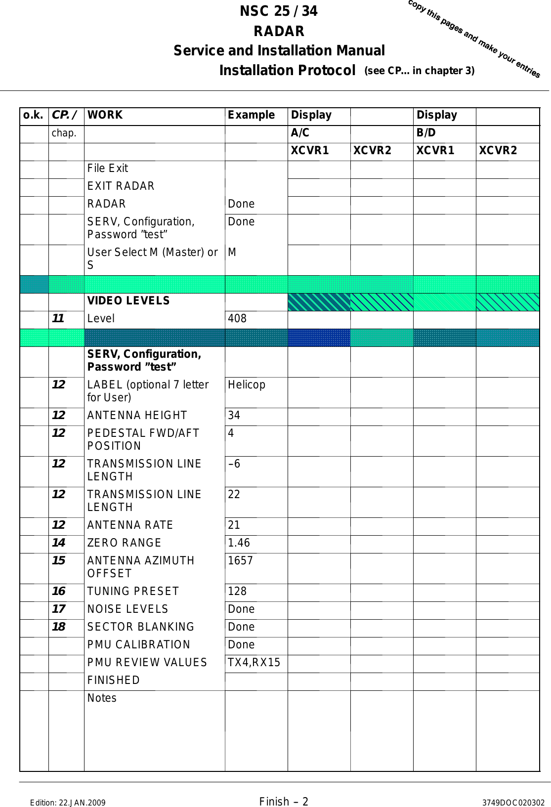 Page 322 of Anschuetz High Seas 9RAN-SUR-25U Marine Radar User Manual Titel