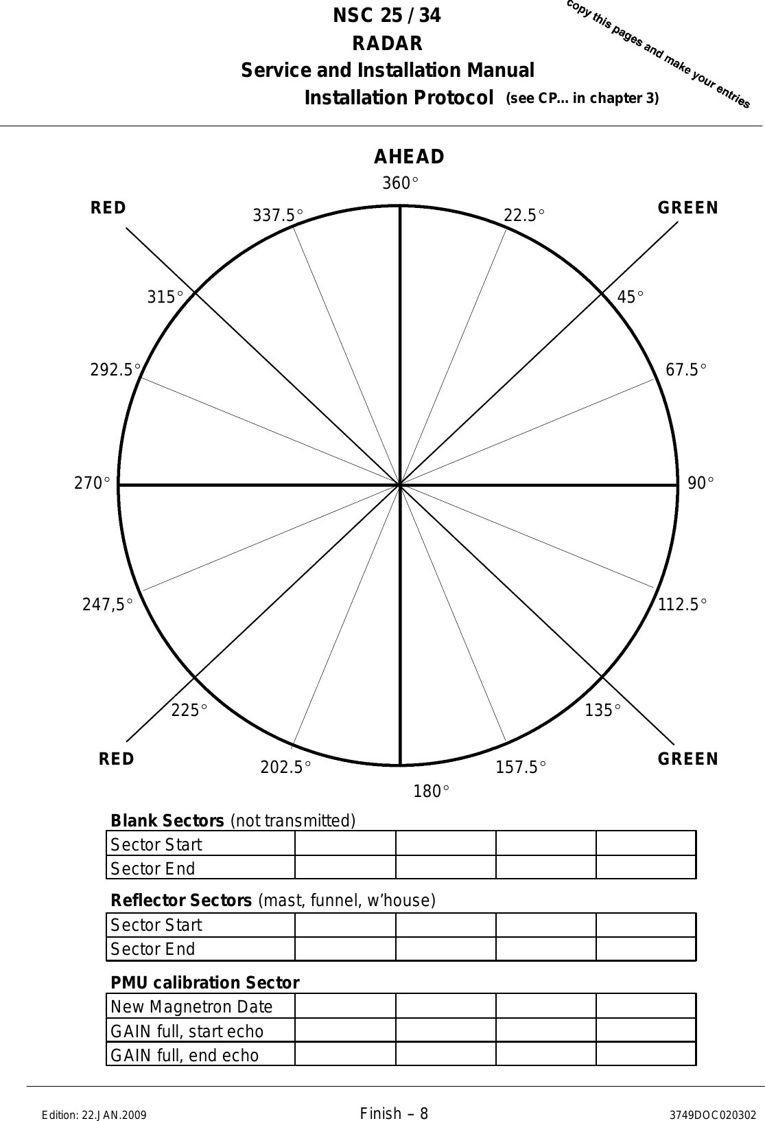Page 328 of Anschuetz High Seas 9RAN-SUR-25U Marine Radar User Manual Titel