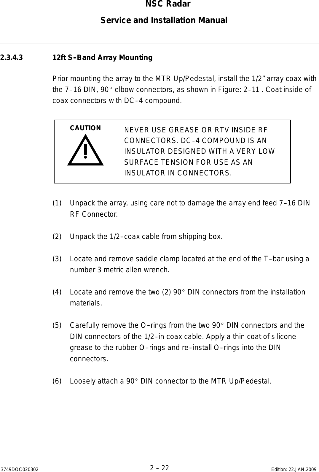 Page 54 of Anschuetz High Seas 9RAN-SUR-25U Marine Radar User Manual Titel