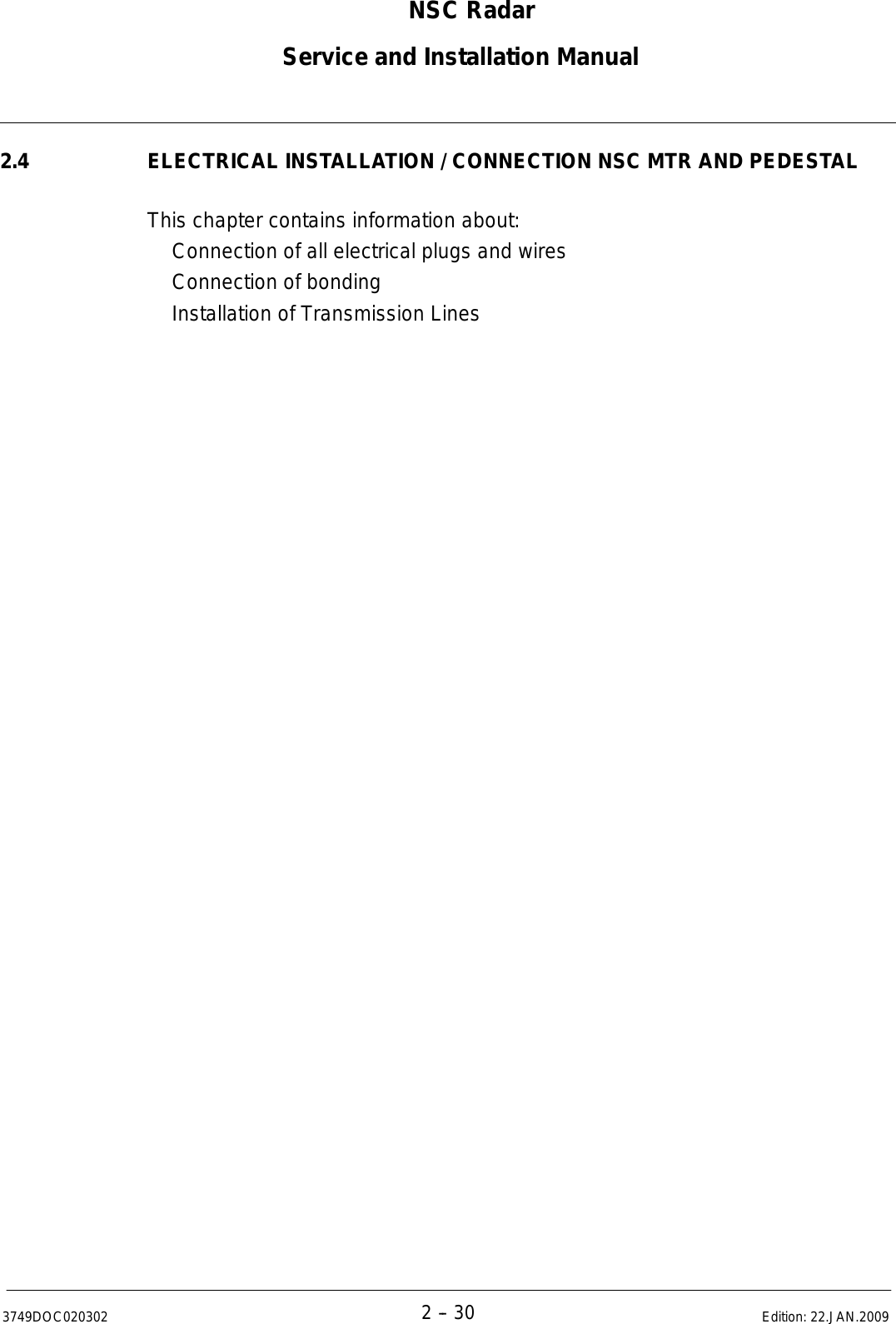Page 62 of Anschuetz High Seas 9RAN-SUR-25U Marine Radar User Manual Titel