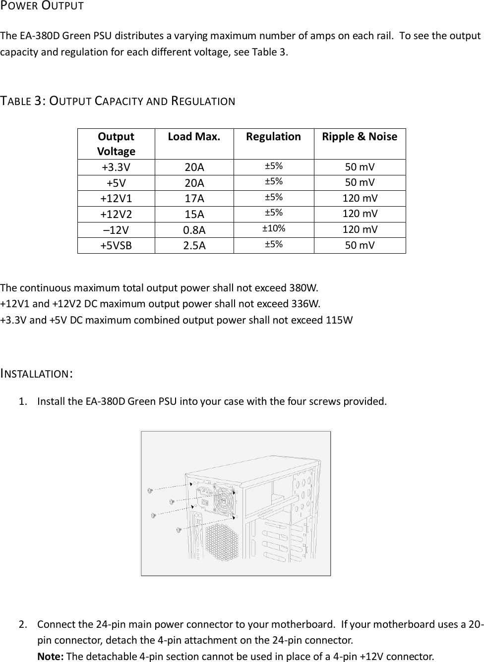 Page 4 of 6 - Antec Antec-Ea-380D-Users-Manual-  Antec-ea-380d-users-manual