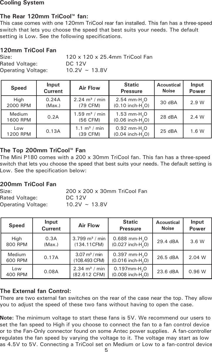 Page 6 of 8 - Antec Antec-Mini-P180-Users-Manual- Mini P180_P180 White_manual  Antec-mini-p180-users-manual