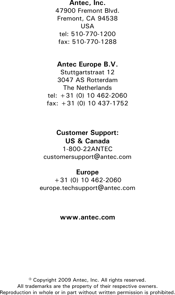 Page 10 of 10 - Antec Antec-Nsk-4482-Users-Manual-  Antec-nsk-4482-users-manual