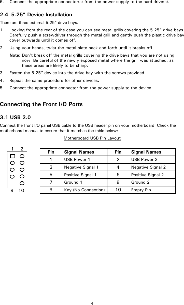 Page 6 of 10 - Antec Antec-Nsk-4482-Users-Manual-  Antec-nsk-4482-users-manual