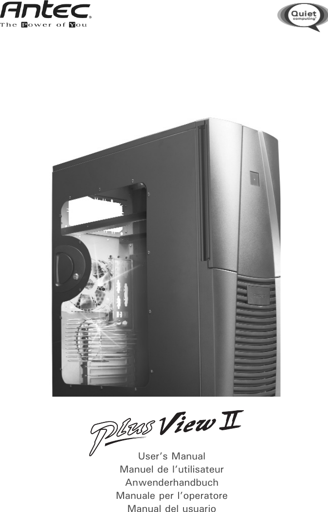 Page 1 of 7 - Antec Antec-Plus-View-Ii-Users-Manual- Plusview_Int_change Antec-plus-view-ii-users-manual