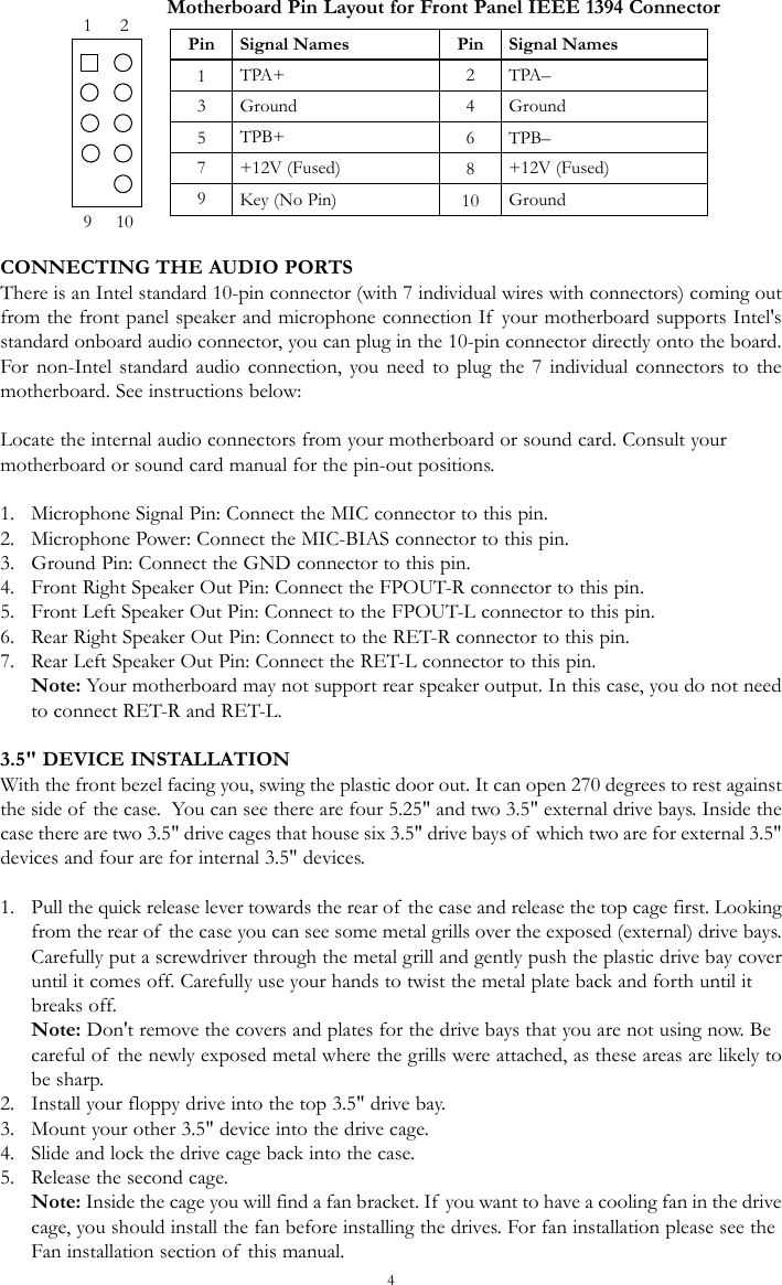 Page 4 of 7 - Antec Antec-Plus-View-Ii-Users-Manual- Plusview_Int_change Antec-plus-view-ii-users-manual