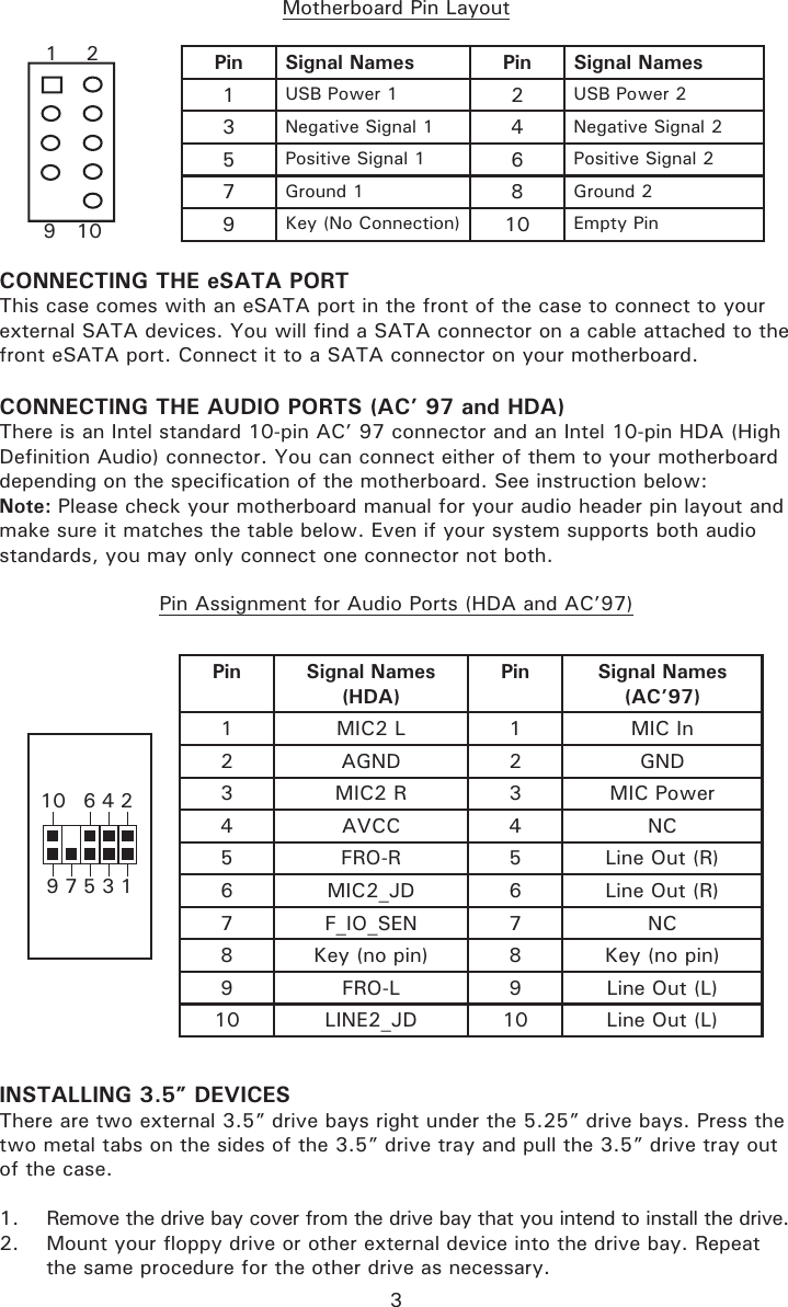Page 4 of 7 - Antec Antec-Sonata-Iii-500-Users-Manual- Sonata III 500_102307  Antec-sonata-iii-500-users-manual