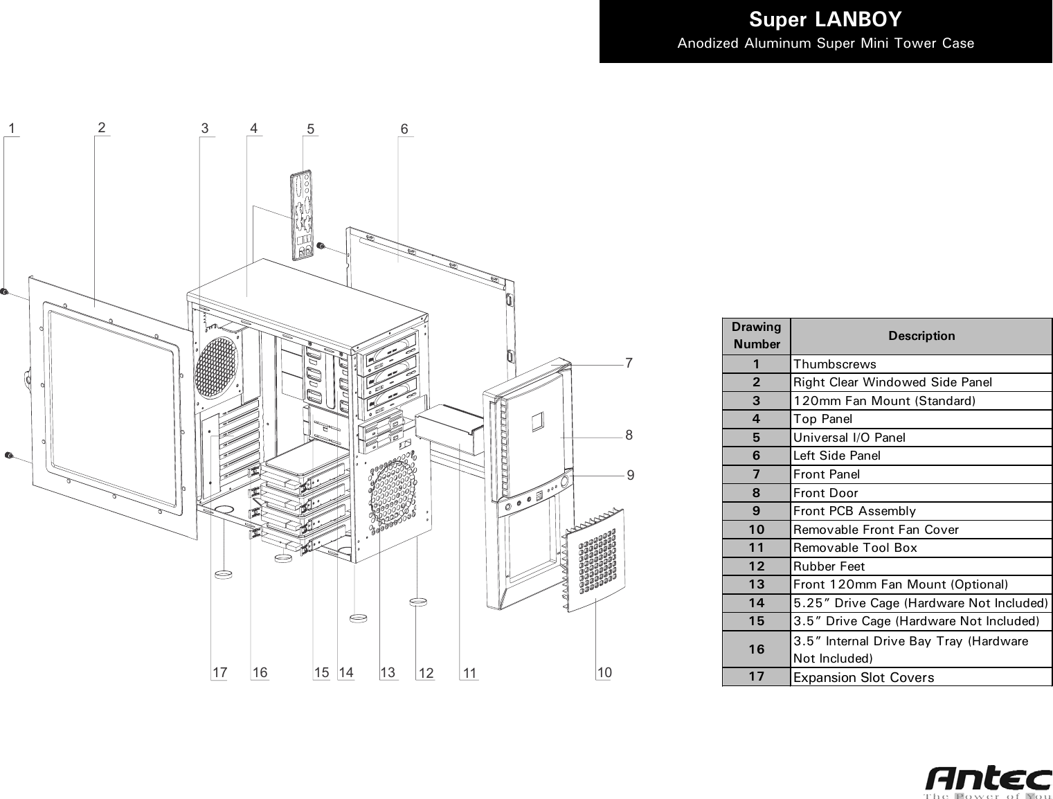 Page 5 of 5 - Antec Antec-Super-Lanboy-Users-Manual- SuperLanBoy_Manual_intl  Antec-super-lanboy-users-manual
