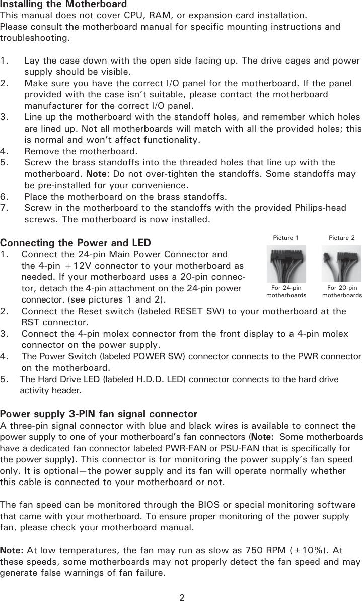 Page 3 of 8 - Antec Antec-Titan-550-Users-Manual- Atlas_revised Manual Antec-titan-550-users-manual