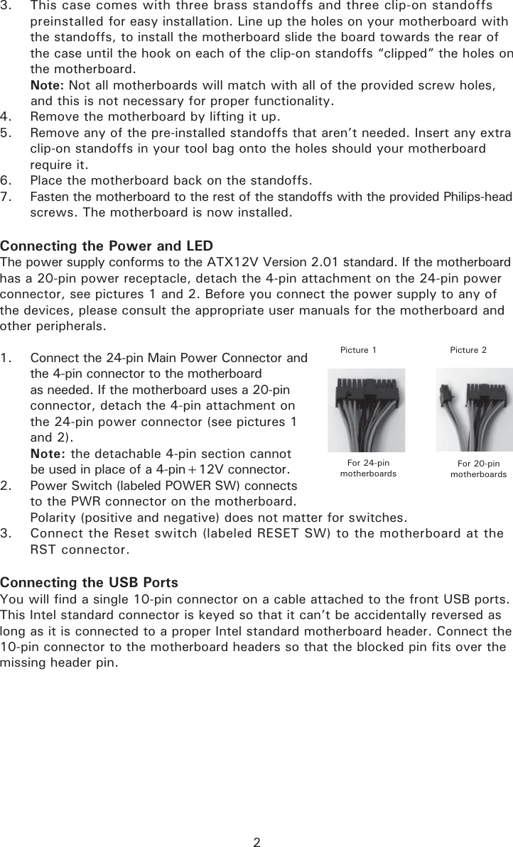 Page 3 of 6 - Antec NSK 1380 NSK1380_manual User Manual To The 44941ac5-069a-469a-ad1e-5b4dde83a3ec
