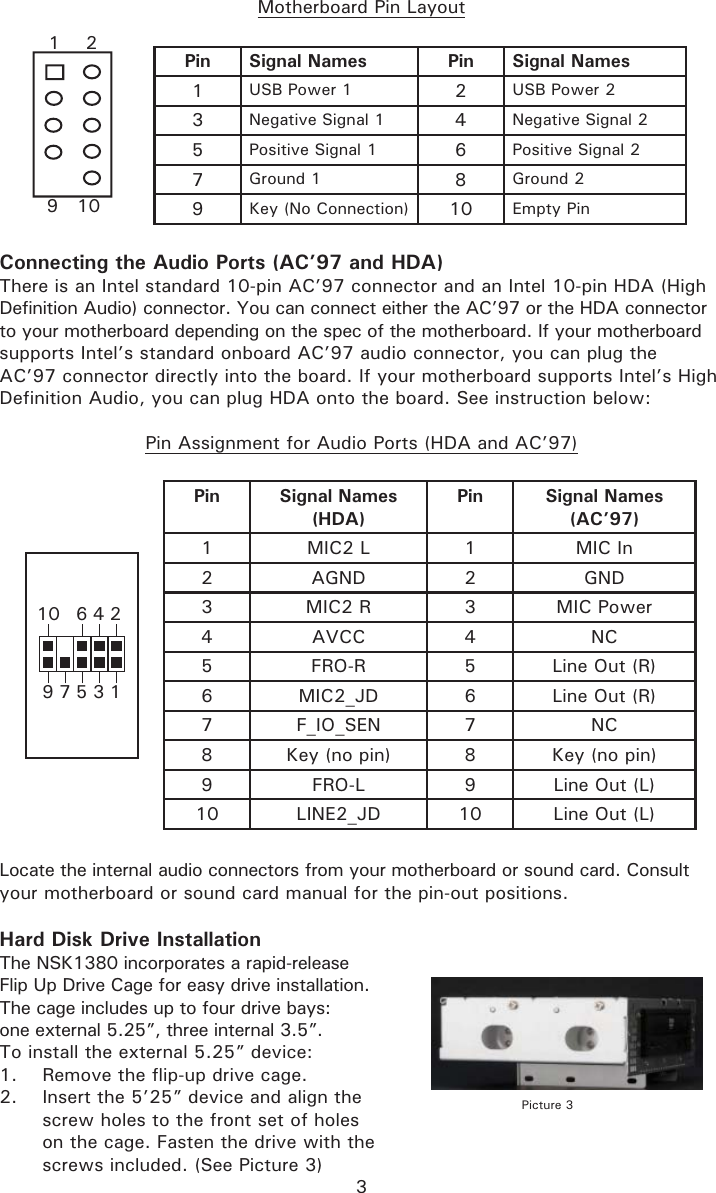 Page 4 of 6 - Antec NSK 1380 NSK1380_manual User Manual To The 44941ac5-069a-469a-ad1e-5b4dde83a3ec