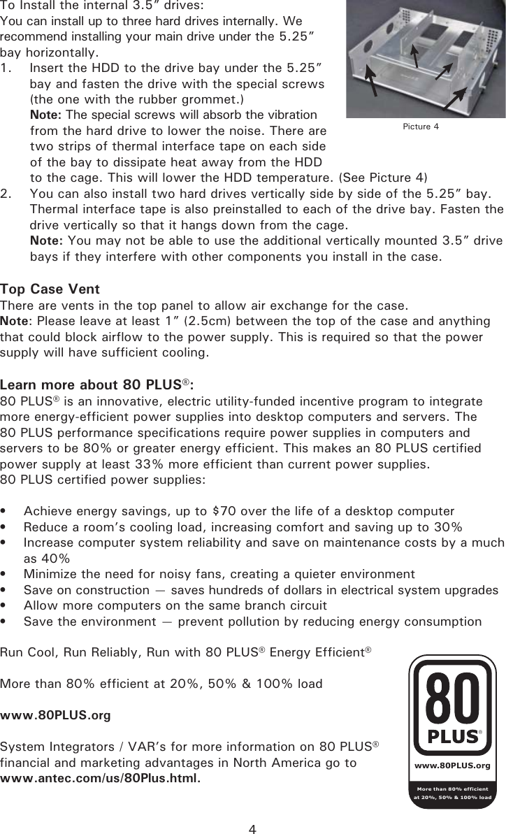Page 5 of 6 - Antec NSK 1380 NSK1380_manual User Manual To The 44941ac5-069a-469a-ad1e-5b4dde83a3ec