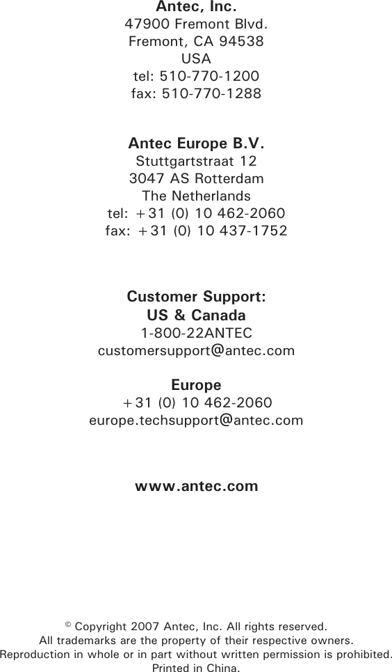 Page 6 of 6 - Antec NSK 1380 NSK1380_manual User Manual To The 44941ac5-069a-469a-ad1e-5b4dde83a3ec