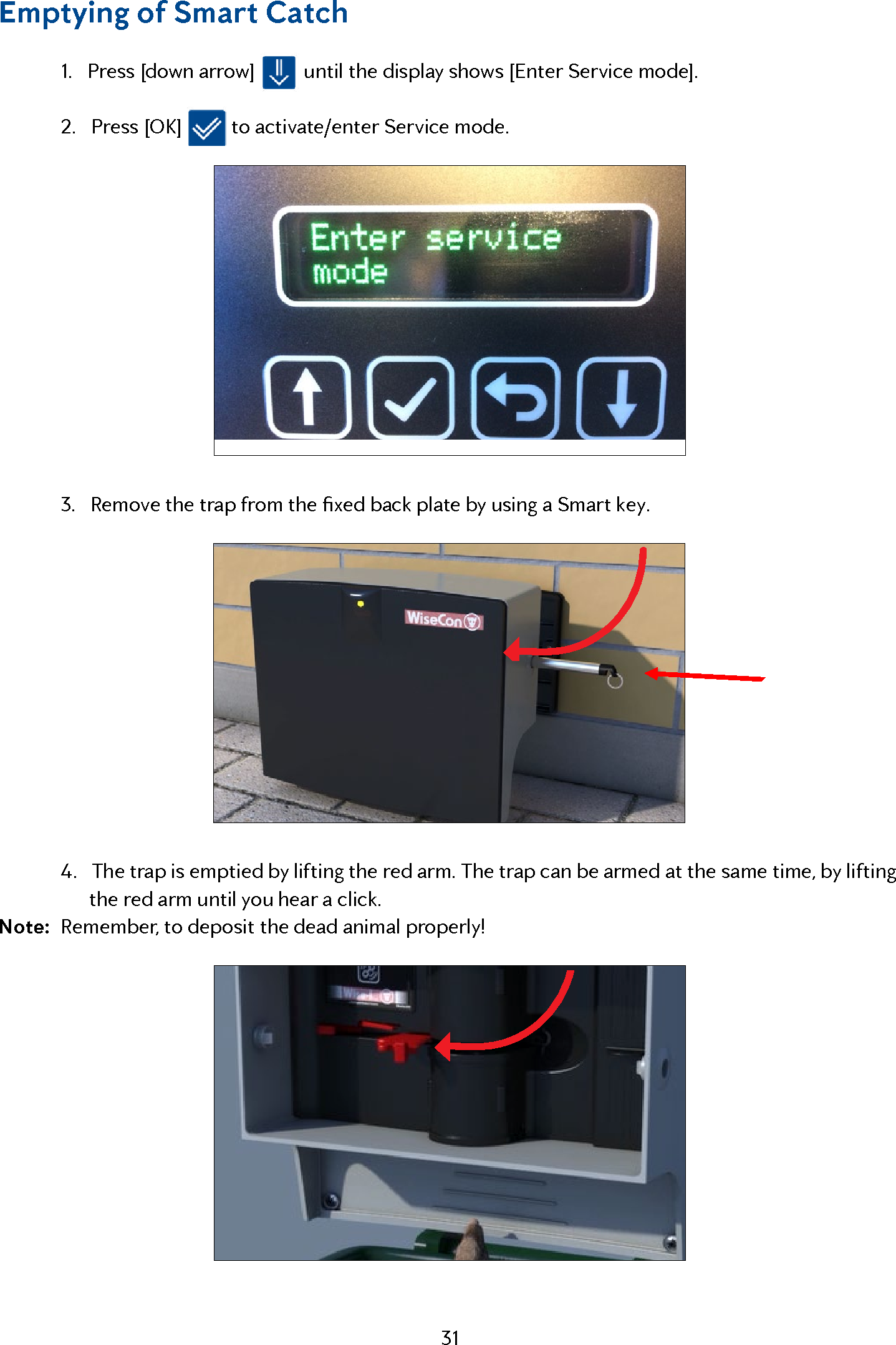 Page 31 of Anticimex Innovation Center A S 300201 Rodent surveillance and trap system User Manual user man op instructions