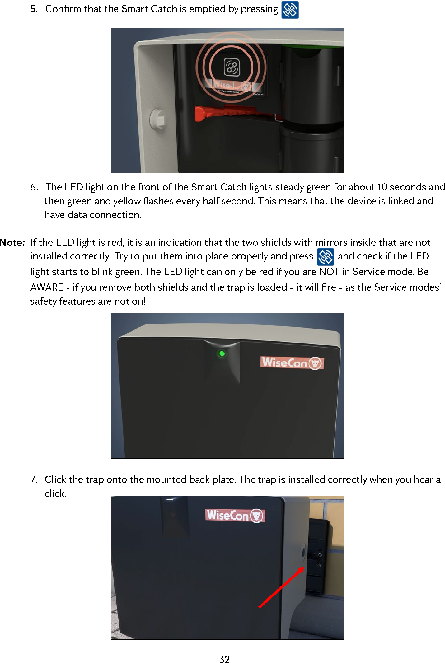 Page 32 of Anticimex Innovation Center A S 300201 Rodent surveillance and trap system User Manual user man op instructions