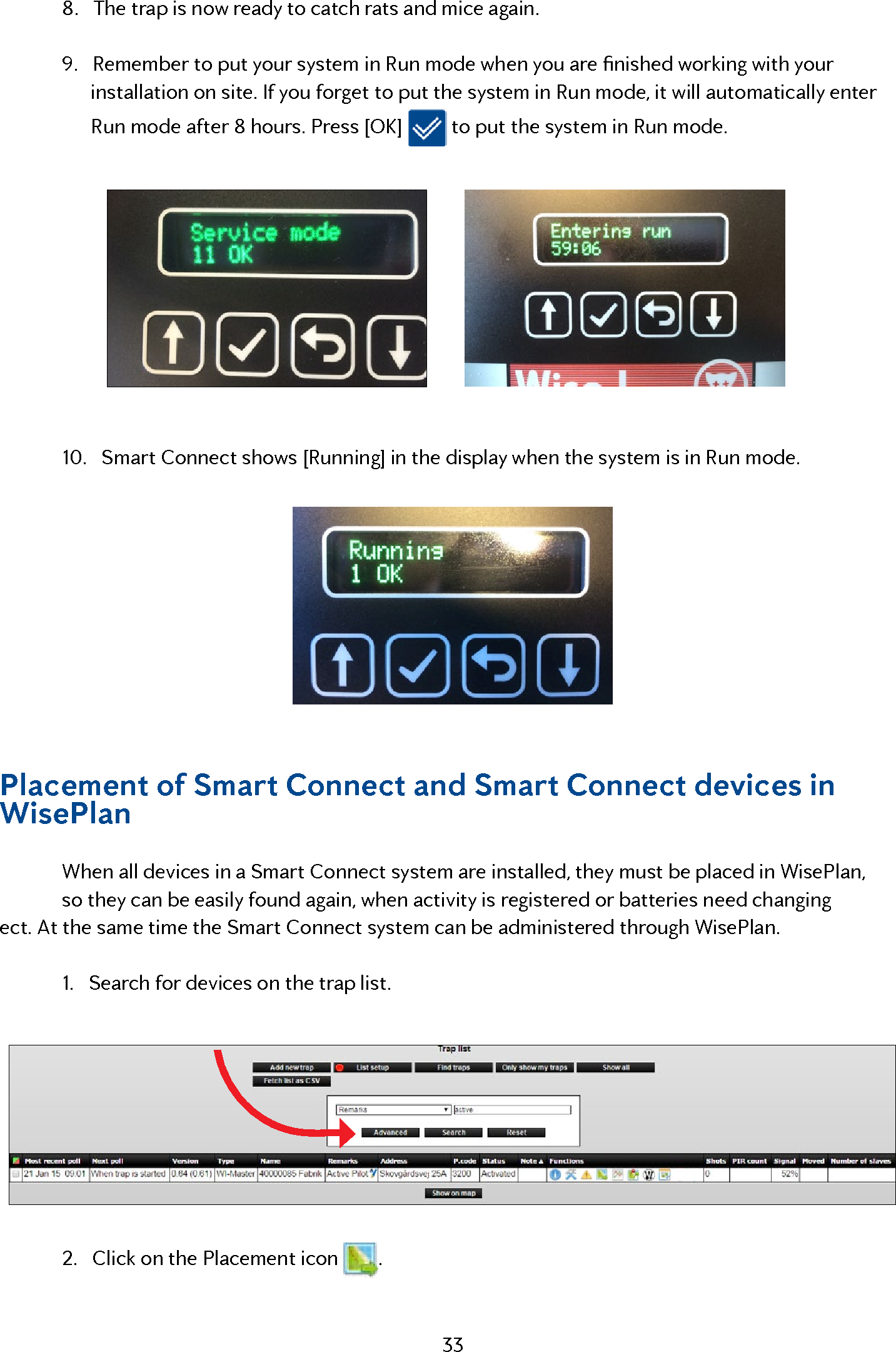 Page 33 of Anticimex Innovation Center A S 300201 Rodent surveillance and trap system User Manual user man op instructions