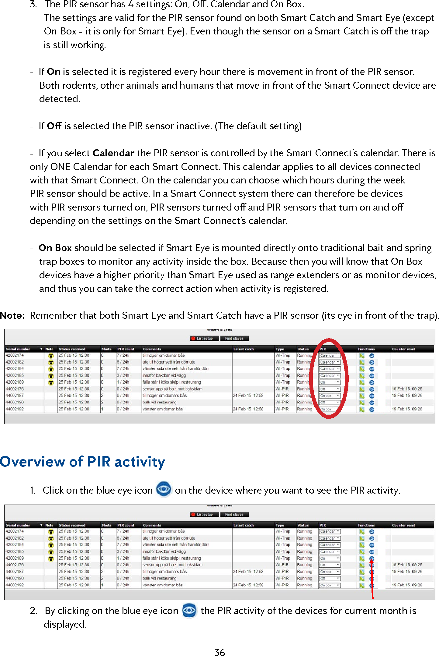 Page 36 of Anticimex Innovation Center A S 300201 Rodent surveillance and trap system User Manual user man op instructions