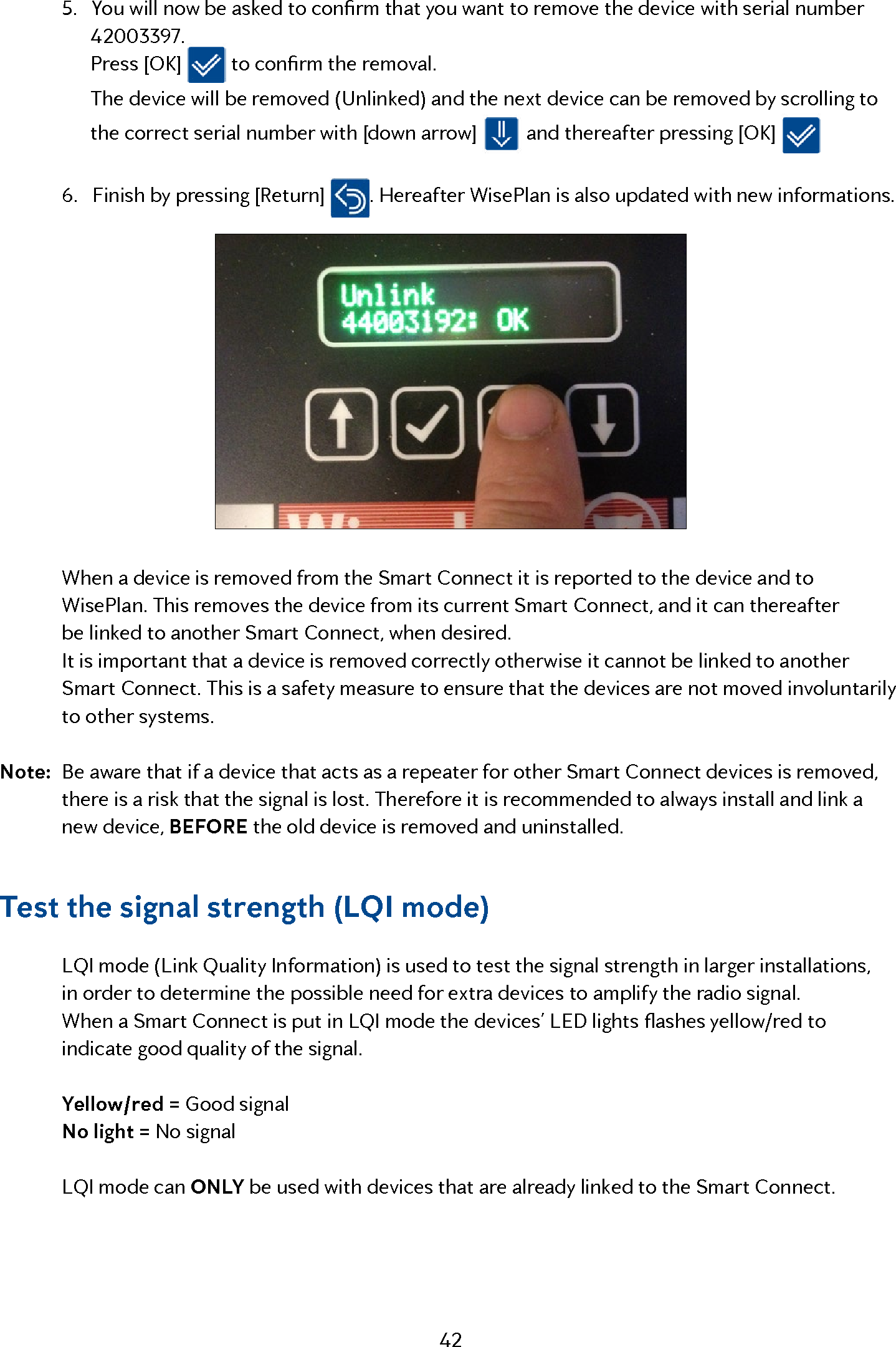 Page 42 of Anticimex Innovation Center A S 300201 Rodent surveillance and trap system User Manual user man op instructions
