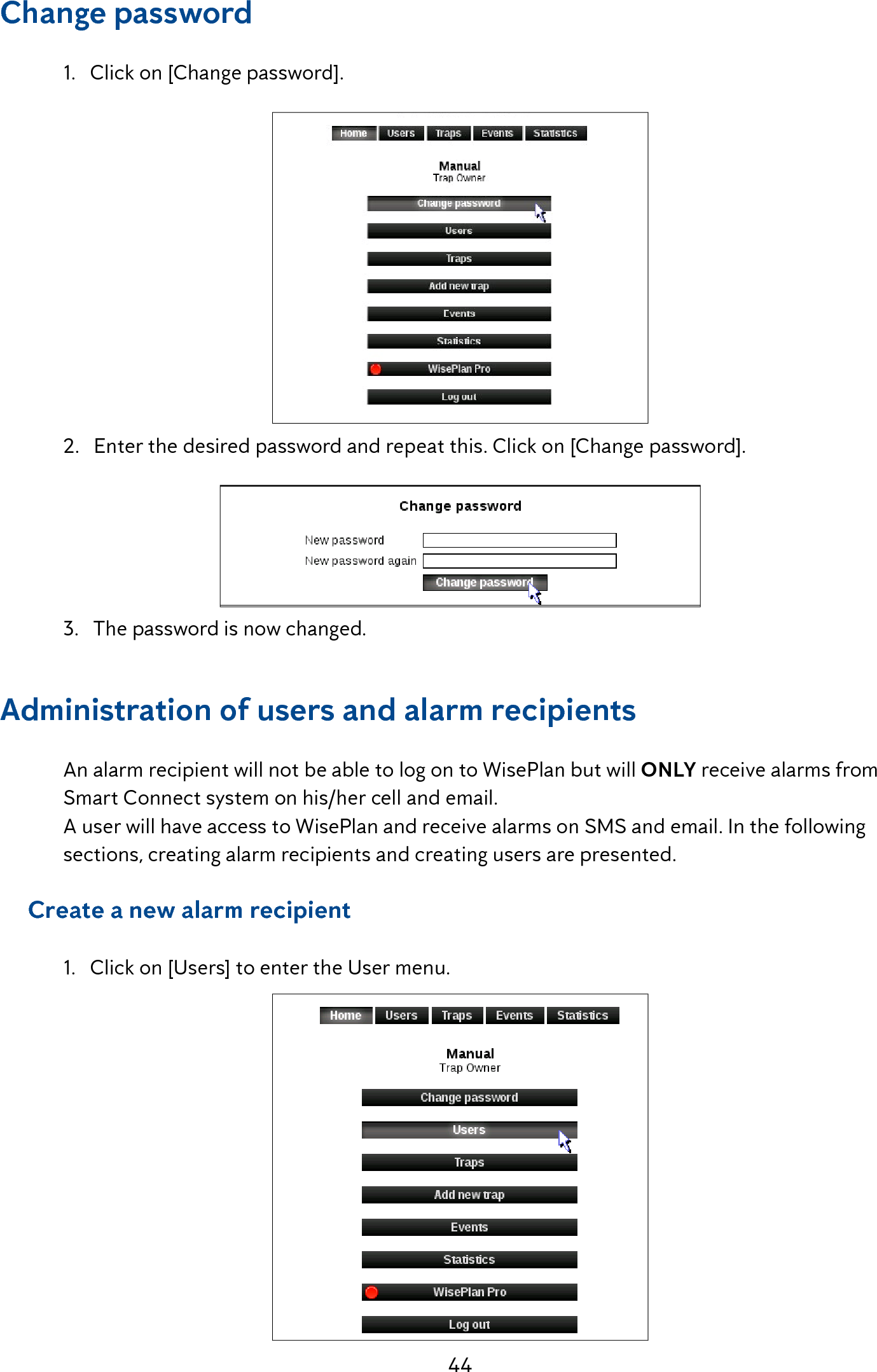 Page 44 of Anticimex Innovation Center A S 300201 Rodent surveillance and trap system User Manual user man op instructions