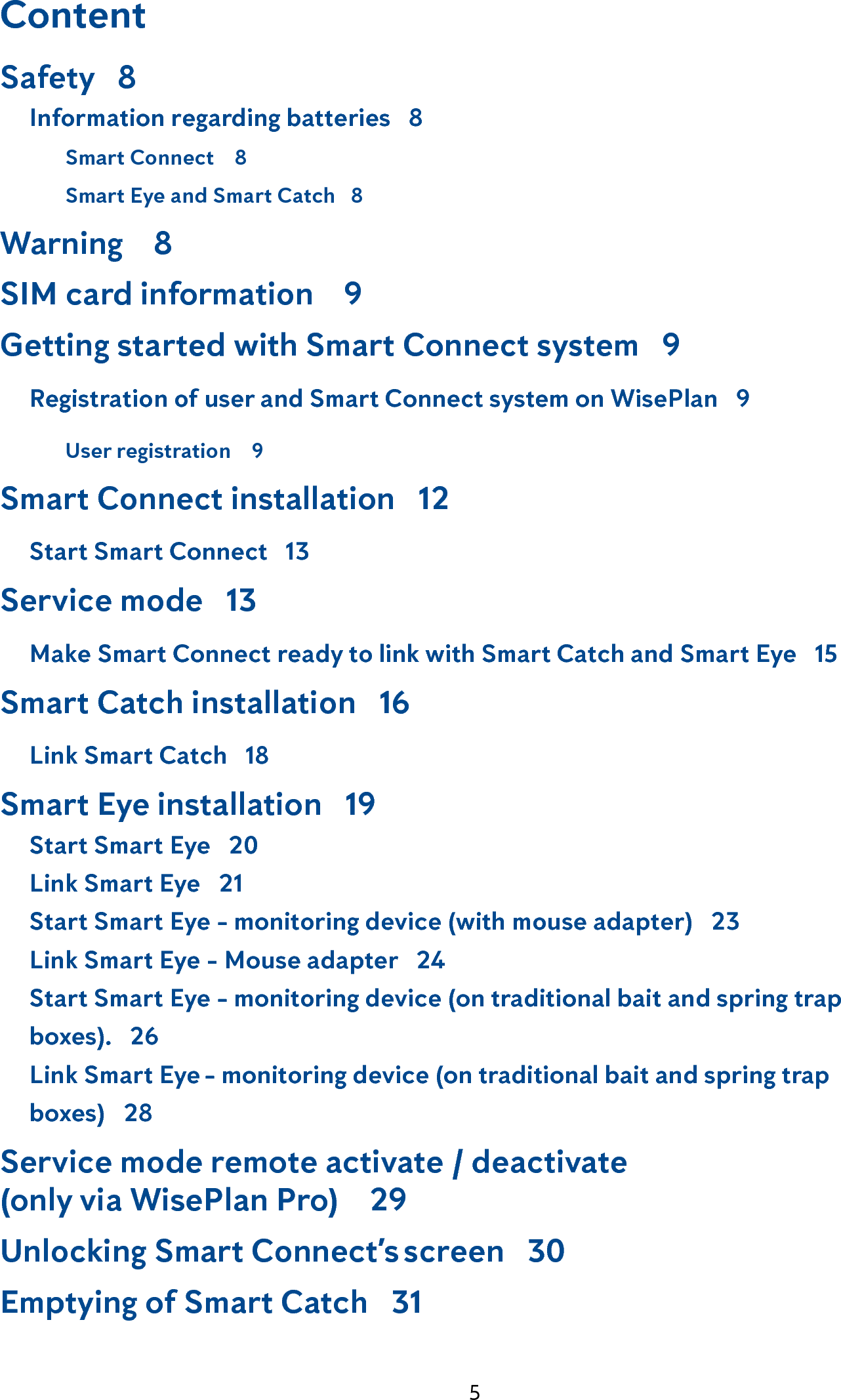 Page 5 of Anticimex Innovation Center A S 300201 Rodent surveillance and trap system User Manual user man op instructions