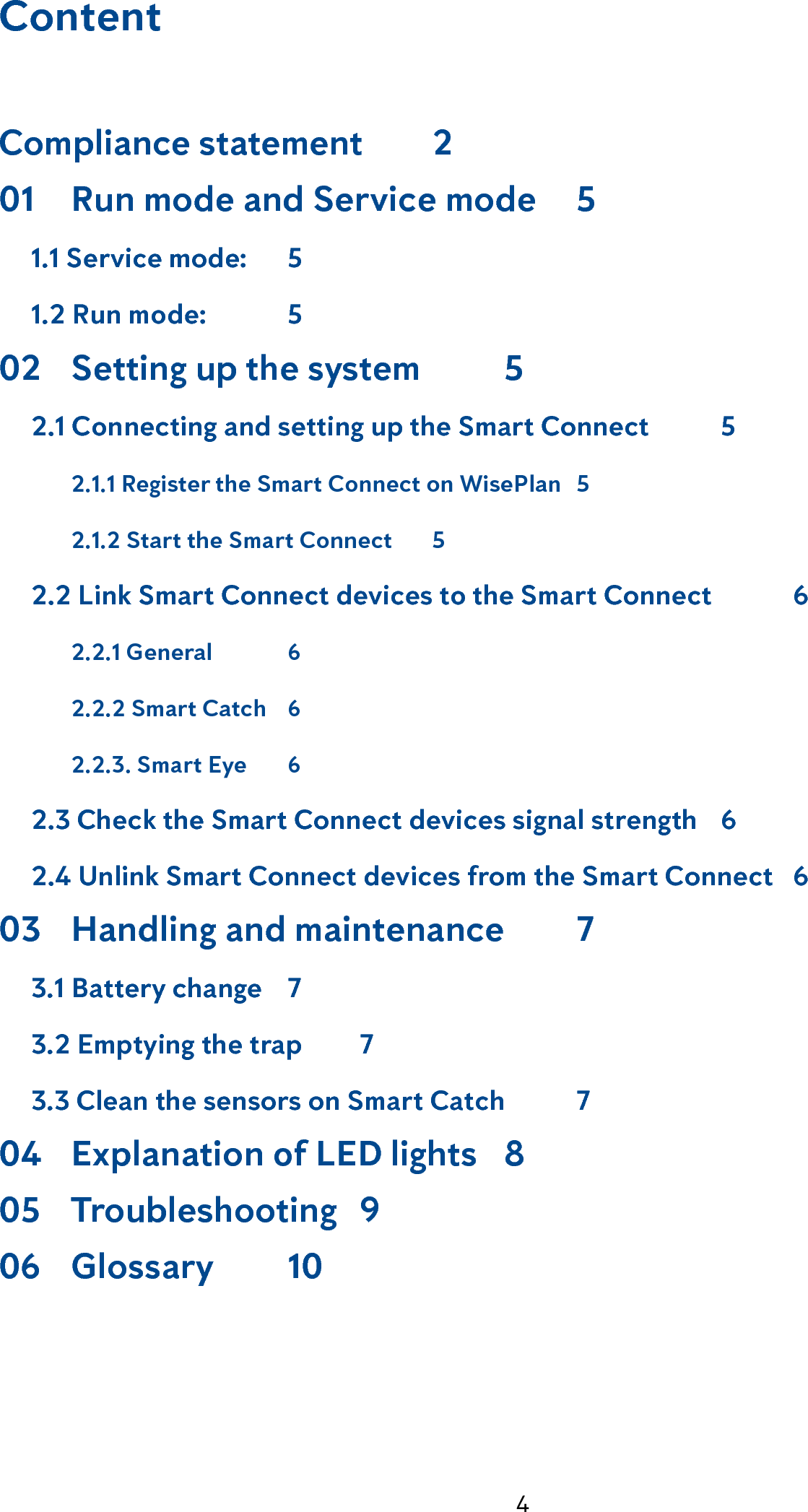 Page 4 of Anticimex Innovation Center A S 300201 Rodent surveillance and trap system User Manual user man