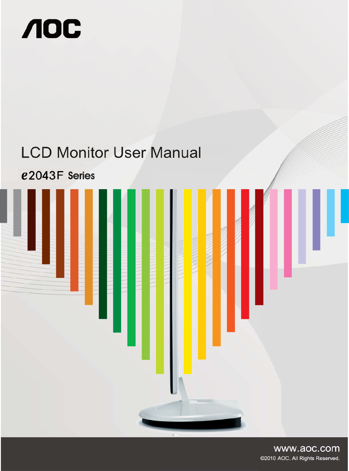 Aoc E43f Users Manual E43fs Monitor User Guide Operating Instructions