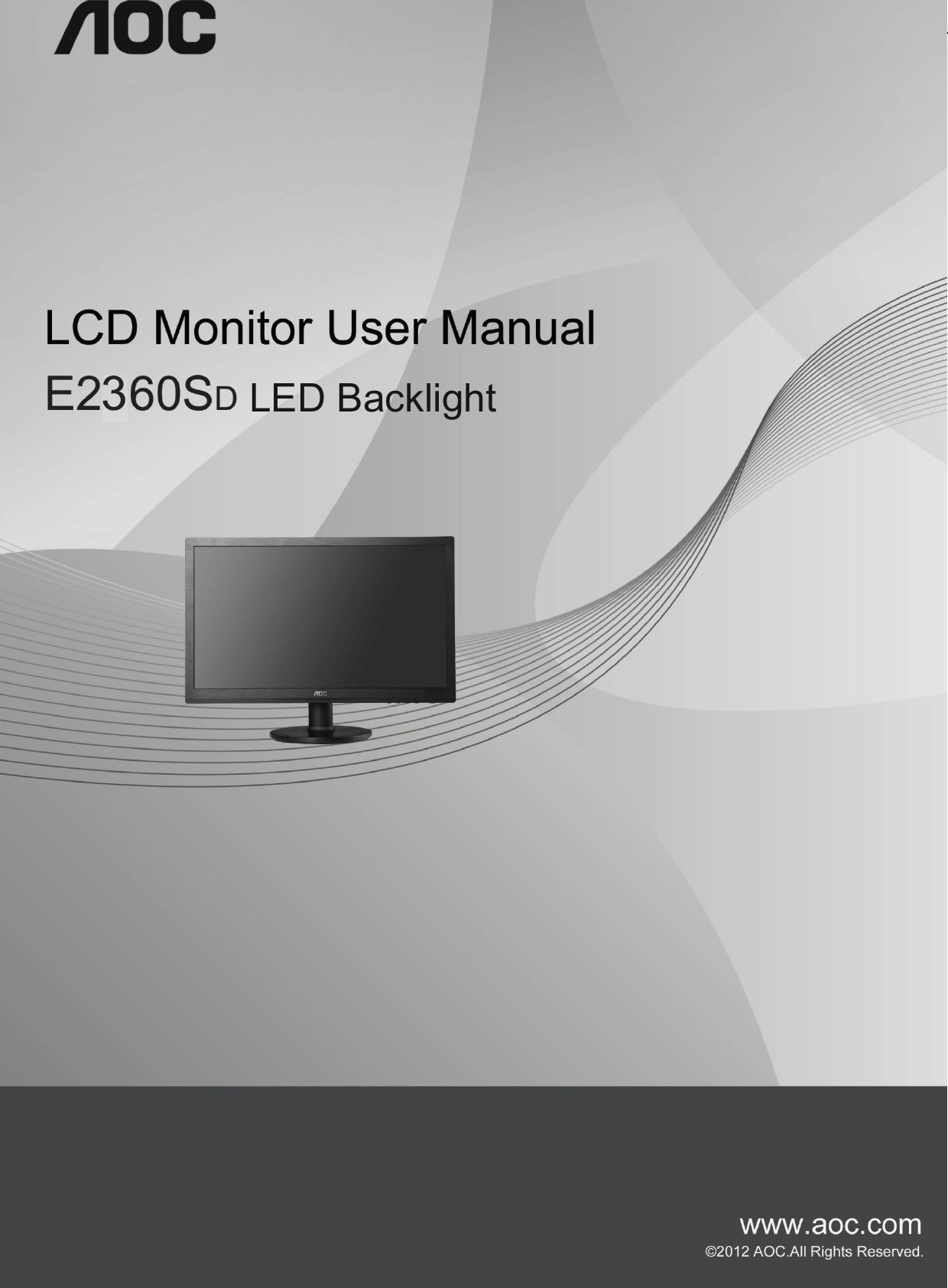 Aoc E2360Sd Owner S Manual