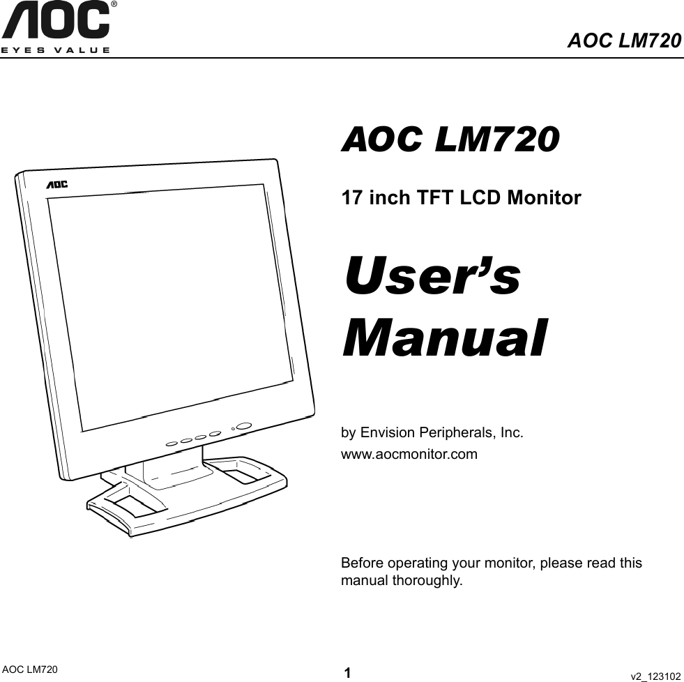 Aoc Lm 7 Users Manual Lm7 English V2