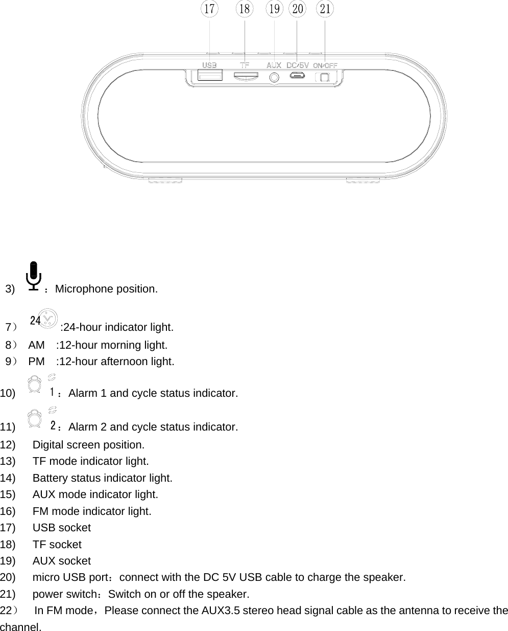 Page 3 of Aodasen Technology JY-69C Bluetooth Speaker User Manual 