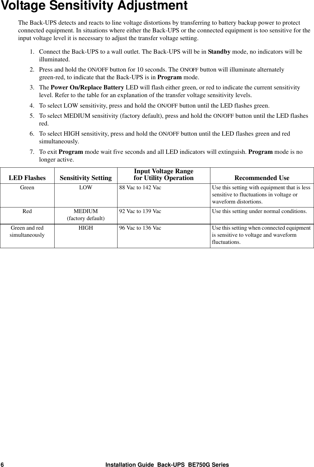 Page 6 of 8 - Apc Apc-Be350G-Users-Manual- BU UM 990-4877 MN01 EN Apc-be350g-users-manual