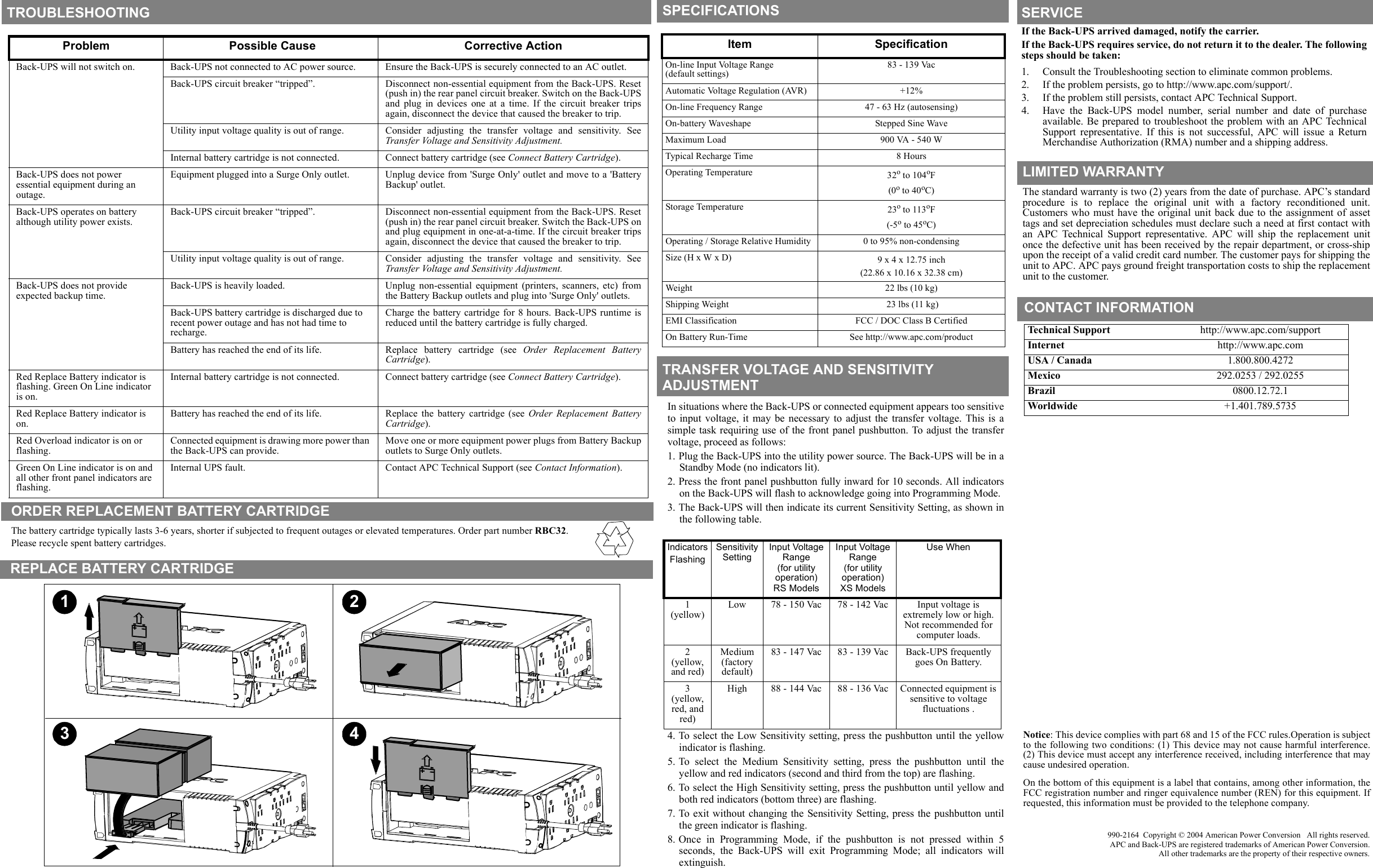 Page 2 of 2 - Apc Apc-Br900Gi-Users-Manual- 990-2164-EN-REV01.mif  Apc-br900gi-users-manual