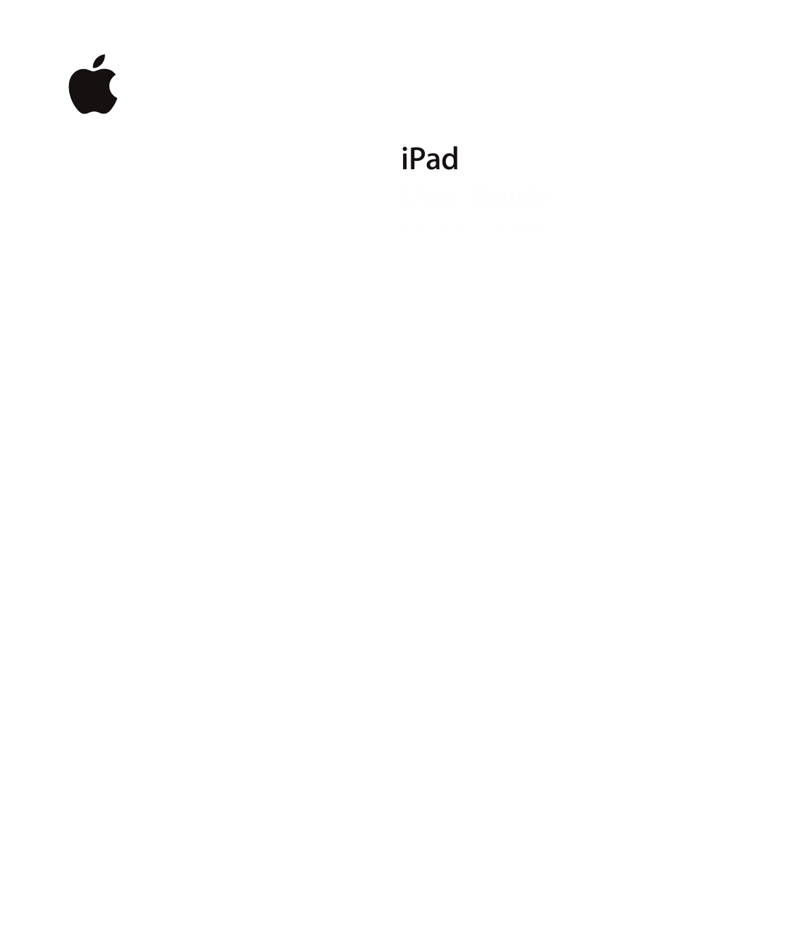 iPadUser GuideFor iOS 4.3 Software