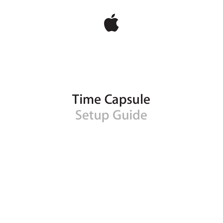 Time CapsuleSetup Guide
