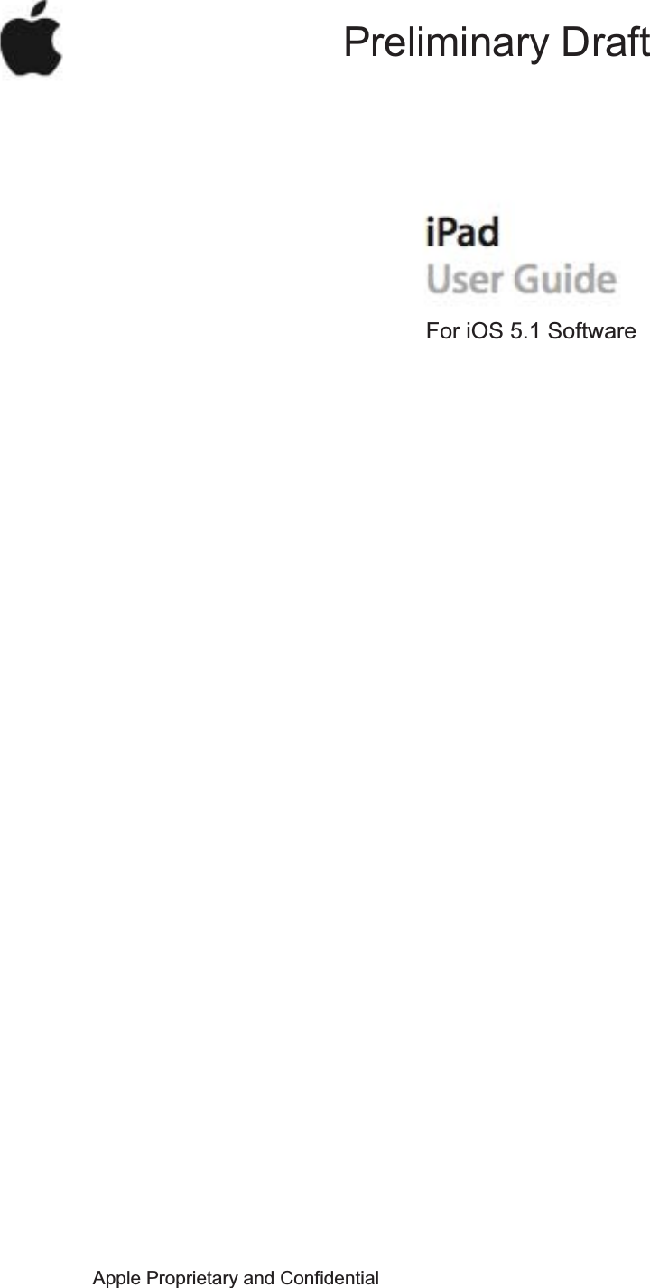 Apple A1416 iPAD with 802/11 a/b/g/n and BT LE User Manual iPad User Guide