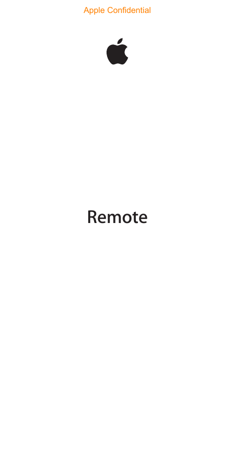 RemoteApple Confidential