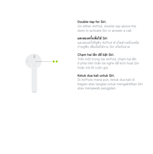 Page 8 of 10 - Apple AirPods Quick Start Guide User Manual Air Pods - Petunjuk Pengguna Airpods-quickstart Id