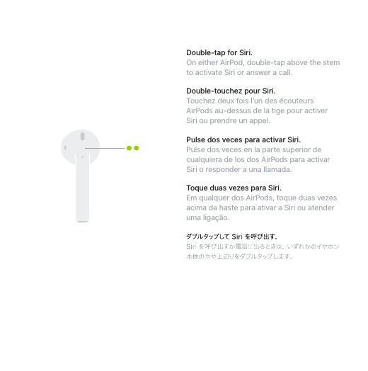 Apple AirPods Quick Start Guide User Manual Air Pods quickstart