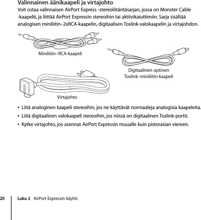 Apple Airport Express tukiasema Expressin Käyttöönotto opas User Manual Air  Port  Kayttoonotto