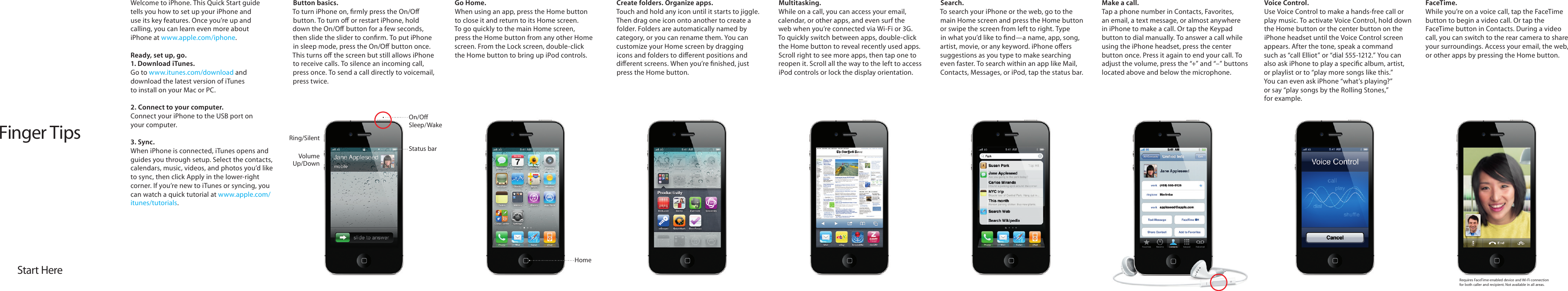 Apple Iphone 4 Quick Start Manual