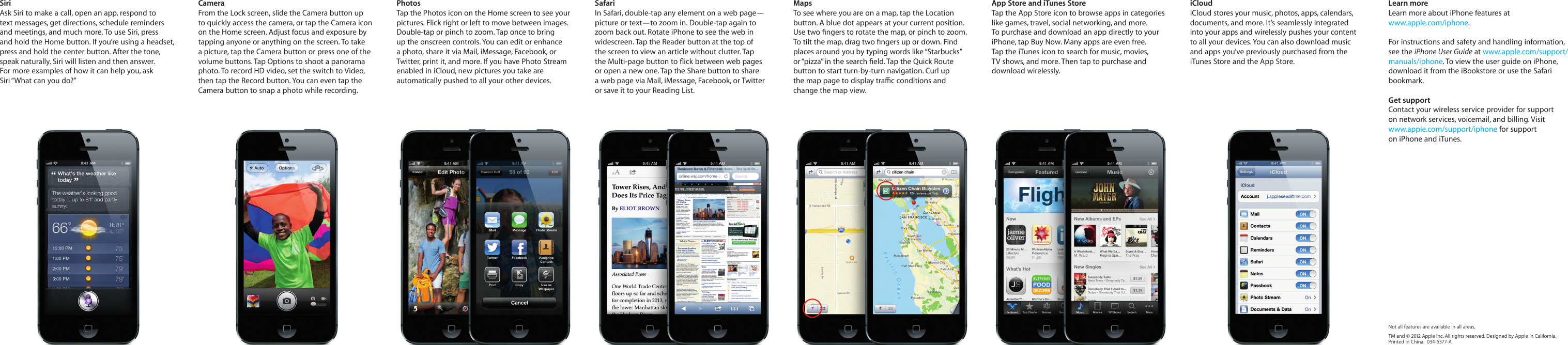 Page 2 of 2 - Apple Apple-Iphone-5-Quick-Start-Manual-  Apple-iphone-5-quick-start-manual