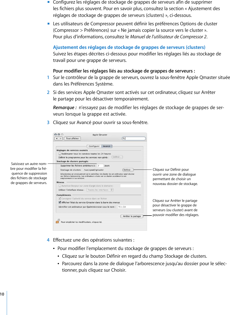 Page 10 of 11 - Apple AppleQmaster Informations De Dernière Minute User Manual Qmaster2.3.1-Informationsdedernièreminute Qmaster 2.0 Lbn F