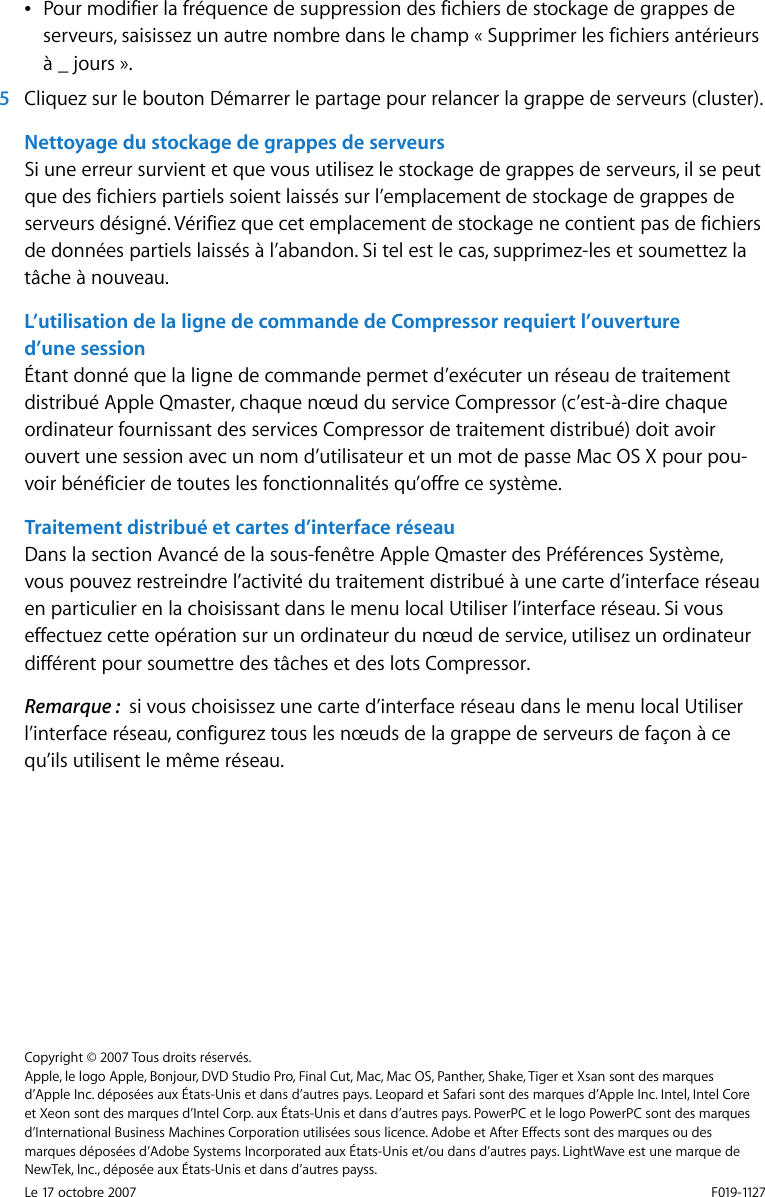 Page 11 of 11 - Apple AppleQmaster Informations De Dernière Minute User Manual Qmaster2.3.1-Informationsdedernièreminute Qmaster 2.0 Lbn F