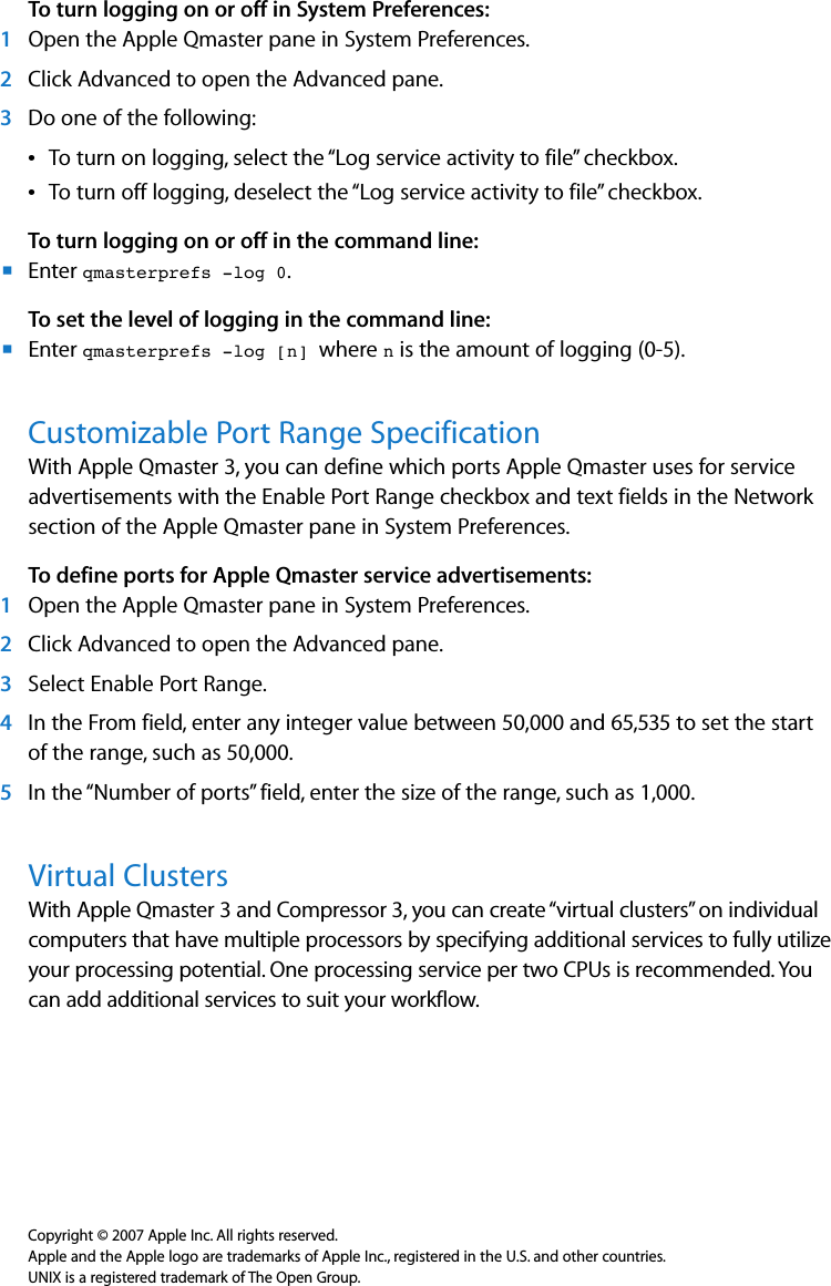 Page 2 of 2 - Apple AppleQmaster New Features User Manual Qmaster3New Features(manual) Qmaster 3