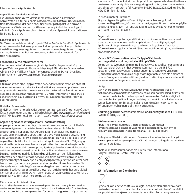 Page 2 of 4 - Apple Watch Series 2 Aluminum 38mm (2nd Gen) Info User Manual Watchin Tietoja Apple-watch-series2-info Fs