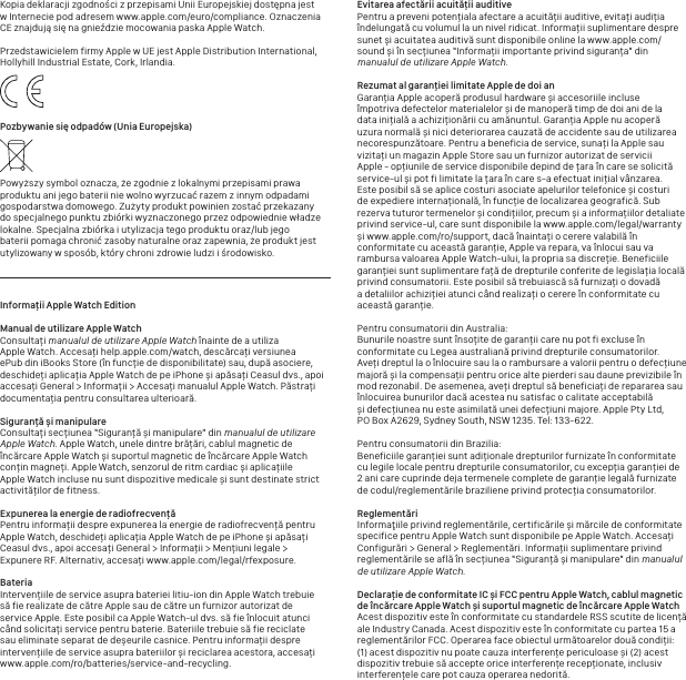 Page 3 of 4 - Apple Watch Series 2 Edition 38mm (2nd Gen) Info User Manual Tudnivalók Az Editionről Apple-watch-edition-series2-info Mp