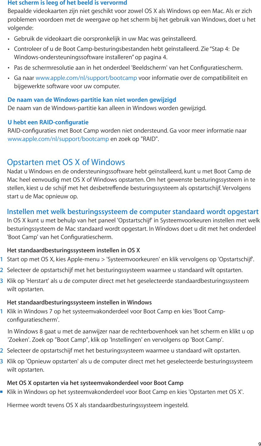 Page 9 of 11 - Apple BootCamp Boot Camp Installatie- En Configuratiegids User Manual Camp-Installatieenconfiguratiegids(OSXMountain Lion) Install-setup 10.8 N
