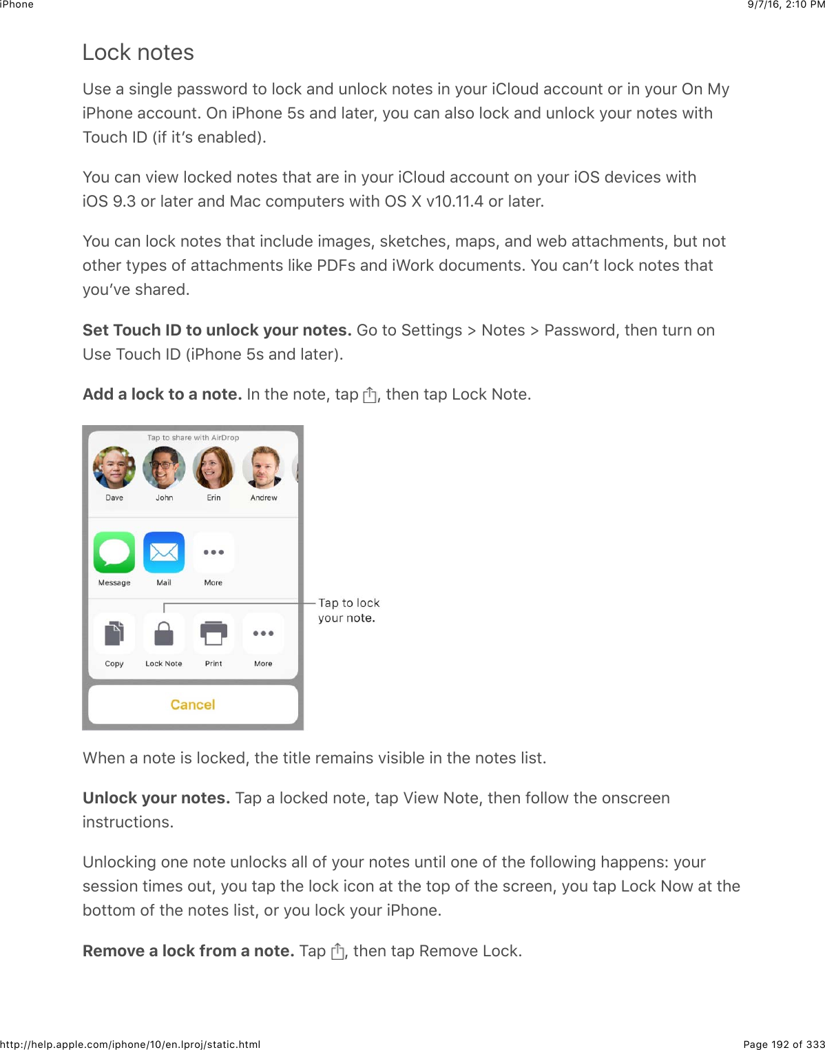 9/7/16, 2)10 PMiPhonePage 192 of 333http://help.apple.com/iphone/10/en.lproj/static.htmlLock notes?%&quot;$&amp;$%+635&quot;$,&amp;%%@2&apos;($#2$52.*$&amp;6($:652.*$62#&quot;%$+6$92:&apos;$+852:($&amp;..2:6#$2&apos;$+6$92:&apos;$C6$)9+G426&quot;$&amp;..2:6#=$C6$+G426&quot;$\%$&amp;6($5&amp;#&quot;&apos;J$92:$.&amp;6$&amp;5%2$52.*$&amp;6($:652.*$92:&apos;$62#&quot;%$@+#4K2:.4$PS$`+-$+#B%$&quot;6&amp;15&quot;(a=W2:$.&amp;6$7+&quot;@$52.*&quot;($62#&quot;%$#4&amp;#$&amp;&apos;&quot;$+6$92:&apos;$+852:($&amp;..2:6#$26$92:&apos;$+C&gt;$(&quot;7+.&quot;%$@+#4+C&gt;$l=e$2&apos;$5&amp;#&quot;&apos;$&amp;6($)&amp;.$.20,:#&quot;&apos;%$@+#4$C&gt;$k$7DE=DD=g$2&apos;$5&amp;#&quot;&apos;=W2:$.&amp;6$52.*$62#&quot;%$#4&amp;#$+6.5:(&quot;$+0&amp;3&quot;%J$%*&quot;#.4&quot;%J$0&amp;,%J$&amp;6($@&quot;1$&amp;##&amp;.40&quot;6#%J$1:#$62#2#4&quot;&apos;$#9,&quot;%$2-$&amp;##&amp;.40&quot;6#%$5+*&quot;$GSO%$&amp;6($+A2&apos;*$(2.:0&quot;6#%=$W2:$.&amp;6B#$52.*$62#&quot;%$#4&amp;#92:B7&quot;$%4&amp;&apos;&quot;(=Set Touch ID to unlock your notes. !2$#2$&gt;&quot;##+63%$]$&lt;2#&quot;%$]$G&amp;%%@2&apos;(J$#4&quot;6$#:&apos;6$26?%&quot;$K2:.4$PS$`+G426&quot;$\%$&amp;6($5&amp;#&quot;&apos;a=Add a lock to a note. P6$#4&quot;$62#&quot;J$#&amp;,$ J$#4&quot;6$#&amp;,$Q2.*$&lt;2#&quot;=A4&quot;6$&amp;$62#&quot;$+%$52.*&quot;(J$#4&quot;$#+#5&quot;$&apos;&quot;0&amp;+6%$7+%+15&quot;$+6$#4&quot;$62#&quot;%$5+%#=Unlock your notes. K&amp;,$&amp;$52.*&quot;($62#&quot;J$#&amp;,$M+&quot;@$&lt;2#&quot;J$#4&quot;6$-2552@$#4&quot;$26%.&apos;&quot;&quot;6+6%#&apos;:.#+26%=?652.*+63$26&quot;$62#&quot;$:652.*%$&amp;55$2-$92:&apos;$62#&quot;%$:6#+5$26&quot;$2-$#4&quot;$-2552@+63$4&amp;,,&quot;6%L$92:&apos;%&quot;%%+26$#+0&quot;%$2:#J$92:$#&amp;,$#4&quot;$52.*$+.26$&amp;#$#4&quot;$#2,$2-$#4&quot;$%.&apos;&quot;&quot;6J$92:$#&amp;,$Q2.*$&lt;2@$&amp;#$#4&quot;12##20$2-$#4&quot;$62#&quot;%$5+%#J$2&apos;$92:$52.*$92:&apos;$+G426&quot;=Remove a lock from a note. K&amp;,$ J$#4&quot;6$#&amp;,$/&quot;027&quot;$Q2.*=