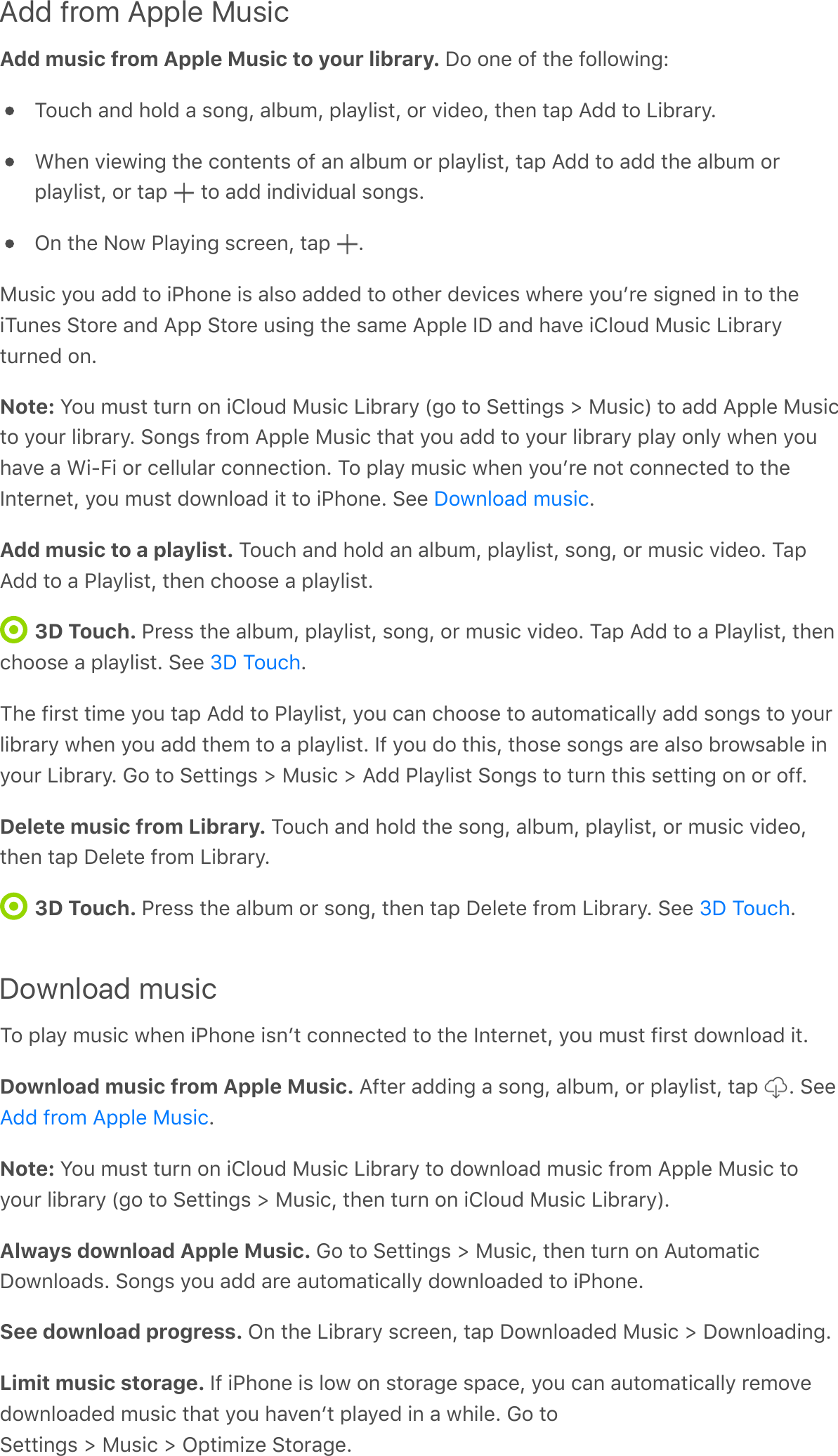 Add from Apple MusicAdd music from Apple Music to your library. !&quot;&amp;&quot;#.&amp;&quot;8&amp;%1.&amp;8&quot;??&quot;H(#5M2&quot;091&amp;-#&lt;&amp;1&quot;?&lt;&amp;-&amp;)&quot;#5L&amp;-?@0&apos;L&amp;6?-/?()%L&amp;&quot;,&amp;:(&lt;.&quot;L&amp;%1.#&amp;%-6&amp;;&lt;&lt;&amp;%&quot;&amp;=(@,-,/AF1.#&amp;:(.H(#5&amp;%1.&amp;9&quot;#%.#%)&amp;&quot;8&amp;-#&amp;-?@0&apos;&amp;&quot;,&amp;6?-/?()%L&amp;%-6&amp;;&lt;&lt;&amp;%&quot;&amp;-&lt;&lt;&amp;%1.&amp;-?@0&apos;&amp;&quot;,6?-/?()%L&amp;&quot;,&amp;%-6&amp; &amp;%&quot;&amp;-&lt;&lt;&amp;(#&lt;(:(&lt;0-?&amp;)&quot;#5)AI#&amp;%1.&amp;&gt;&quot;H&amp;7?-/(#5&amp;)9,..#L&amp;%-6&amp; AB0)(9&amp;/&quot;0&amp;-&lt;&lt;&amp;%&quot;&amp;(71&quot;#.&amp;()&amp;-?)&quot;&amp;-&lt;&lt;.&lt;&amp;%&quot;&amp;&quot;%1.,&amp;&lt;.:(9.)&amp;H1.,.&amp;/&quot;0$,.&amp;)(5#.&lt;&amp;(#&amp;%&quot;&amp;%1.(20#.)&amp;E%&quot;,.&amp;-#&lt;&amp;;66&amp;E%&quot;,.&amp;0)(#5&amp;%1.&amp;)-&apos;.&amp;;66?.&amp;Q!&amp;-#&lt;&amp;1-:.&amp;(O?&quot;0&lt;&amp;B0)(9&amp;=(@,-,/%0,#.&lt;&amp;&quot;#ANote: N&quot;0&amp;&apos;0)%&amp;%0,#&amp;&quot;#&amp;(O?&quot;0&lt;&amp;B0)(9&amp;=(@,-,/&amp;^5&quot;&amp;%&quot;&amp;E.%%(#5)&amp;d&amp;B0)(9_&amp;%&quot;&amp;-&lt;&lt;&amp;;66?.&amp;B0)(9%&quot;&amp;/&quot;0,&amp;?(@,-,/A&amp;E&quot;#5)&amp;8,&quot;&apos;&amp;;66?.&amp;B0)(9&amp;%1-%&amp;/&quot;0&amp;-&lt;&lt;&amp;%&quot;&amp;/&quot;0,&amp;?(@,-,/&amp;6?-/&amp;&quot;#?/&amp;H1.#&amp;/&quot;01-:.&amp;-&amp;F(T+(&amp;&quot;,&amp;9.??0?-,&amp;9&quot;##.9%(&quot;#A&amp;2&quot;&amp;6?-/&amp;&apos;0)(9&amp;H1.#&amp;/&quot;0$,.&amp;#&quot;%&amp;9&quot;##.9%.&lt;&amp;%&quot;&amp;%1.Q#%.,#.%L&amp;/&quot;0&amp;&apos;0)%&amp;&lt;&quot;H#?&quot;-&lt;&amp;(%&amp;%&quot;&amp;(71&quot;#.A&amp;E..&amp; AAdd music to a playlist. 2&quot;091&amp;-#&lt;&amp;1&quot;?&lt;&amp;-#&amp;-?@0&apos;L&amp;6?-/?()%L&amp;)&quot;#5L&amp;&quot;,&amp;&apos;0)(9&amp;:(&lt;.&quot;A&amp;2-6;&lt;&lt;&amp;%&quot;&amp;-&amp;7?-/?()%L&amp;%1.#&amp;91&quot;&quot;).&amp;-&amp;6?-/?()%A3D Touch. 7,.))&amp;%1.&amp;-?@0&apos;L&amp;6?-/?()%L&amp;)&quot;#5L&amp;&quot;,&amp;&apos;0)(9&amp;:(&lt;.&quot;A&amp;2-6&amp;;&lt;&lt;&amp;%&quot;&amp;-&amp;7?-/?()%L&amp;%1.#91&quot;&quot;).&amp;-&amp;6?-/?()%A&amp;E..&amp; A21.&amp;8(,)%&amp;%(&apos;.&amp;/&quot;0&amp;%-6&amp;;&lt;&lt;&amp;%&quot;&amp;7?-/?()%L&amp;/&quot;0&amp;9-#&amp;91&quot;&quot;).&amp;%&quot;&amp;-0%&quot;&apos;-%(9-??/&amp;-&lt;&lt;&amp;)&quot;#5)&amp;%&quot;&amp;/&quot;0,?(@,-,/&amp;H1.#&amp;/&quot;0&amp;-&lt;&lt;&amp;%1.&apos;&amp;%&quot;&amp;-&amp;6?-/?()%A&amp;Q8&amp;/&quot;0&amp;&lt;&quot;&amp;%1()L&amp;%1&quot;).&amp;)&quot;#5)&amp;-,.&amp;-?)&quot;&amp;@,&quot;H)-@?.&amp;(#/&quot;0,&amp;=(@,-,/A&amp;G&quot;&amp;%&quot;&amp;E.%%(#5)&amp;d&amp;B0)(9&amp;d&amp;;&lt;&lt;&amp;7?-/?()%&amp;E&quot;#5)&amp;%&quot;&amp;%0,#&amp;%1()&amp;).%%(#5&amp;&quot;#&amp;&quot;,&amp;&quot;88ADelete music from Library. 2&quot;091&amp;-#&lt;&amp;1&quot;?&lt;&amp;%1.&amp;)&quot;#5L&amp;-?@0&apos;L&amp;6?-/?()%L&amp;&quot;,&amp;&apos;0)(9&amp;:(&lt;.&quot;L%1.#&amp;%-6&amp;!.?.%.&amp;8,&quot;&apos;&amp;=(@,-,/A3D Touch. 7,.))&amp;%1.&amp;-?@0&apos;&amp;&quot;,&amp;)&quot;#5L&amp;%1.#&amp;%-6&amp;!.?.%.&amp;8,&quot;&apos;&amp;=(@,-,/A&amp;E..&amp; ADownload music2&quot;&amp;6?-/&amp;&apos;0)(9&amp;H1.#&amp;(71&quot;#.&amp;()#$%&amp;9&quot;##.9%.&lt;&amp;%&quot;&amp;%1.&amp;Q#%.,#.%L&amp;/&quot;0&amp;&apos;0)%&amp;8(,)%&amp;&lt;&quot;H#?&quot;-&lt;&amp;(%ADownload music from Apple Music. ;8%.,&amp;-&lt;&lt;(#5&amp;-&amp;)&quot;#5L&amp;-?@0&apos;L&amp;&quot;,&amp;6?-/?()%L&amp;%-6&amp; A&amp;E..ANote: N&quot;0&amp;&apos;0)%&amp;%0,#&amp;&quot;#&amp;(O?&quot;0&lt;&amp;B0)(9&amp;=(@,-,/&amp;%&quot;&amp;&lt;&quot;H#?&quot;-&lt;&amp;&apos;0)(9&amp;8,&quot;&apos;&amp;;66?.&amp;B0)(9&amp;%&quot;/&quot;0,&amp;?(@,-,/&amp;^5&quot;&amp;%&quot;&amp;E.%%(#5)&amp;d&amp;B0)(9L&amp;%1.#&amp;%0,#&amp;&quot;#&amp;(O?&quot;0&lt;&amp;B0)(9&amp;=(@,-,/_AAlways download Apple Music. G&quot;&amp;%&quot;&amp;E.%%(#5)&amp;d&amp;B0)(9L&amp;%1.#&amp;%0,#&amp;&quot;#&amp;;0%&quot;&apos;-%(9!&quot;H#?&quot;-&lt;)A&amp;E&quot;#5)&amp;/&quot;0&amp;-&lt;&lt;&amp;-,.&amp;-0%&quot;&apos;-%(9-??/&amp;&lt;&quot;H#?&quot;-&lt;.&lt;&amp;%&quot;&amp;(71&quot;#.ASee download progress. I#&amp;%1.&amp;=(@,-,/&amp;)9,..#L&amp;%-6&amp;!&quot;H#?&quot;-&lt;.&lt;&amp;B0)(9&amp;d&amp;!&quot;H#?&quot;-&lt;(#5ALimit music storage. Q8&amp;(71&quot;#.&amp;()&amp;?&quot;H&amp;&quot;#&amp;)%&quot;,-5.&amp;)6-9.L&amp;/&quot;0&amp;9-#&amp;-0%&quot;&apos;-%(9-??/&amp;,.&apos;&quot;:.&lt;&quot;H#?&quot;-&lt;.&lt;&amp;&apos;0)(9&amp;%1-%&amp;/&quot;0&amp;1-:.#$%&amp;6?-/.&lt;&amp;(#&amp;-&amp;H1(?.A&amp;G&quot;&amp;%&quot;E.%%(#5)&amp;d&amp;B0)(9&amp;d&amp;I6%(&apos;(4.&amp;E%&quot;,-5.A!&quot;H#?&quot;-&lt;&amp;&apos;0)(9]!&amp;2&quot;091]!&amp;2&quot;091;&lt;&lt;&amp;8,&quot;&apos;&amp;;66?.&amp;B0)(9