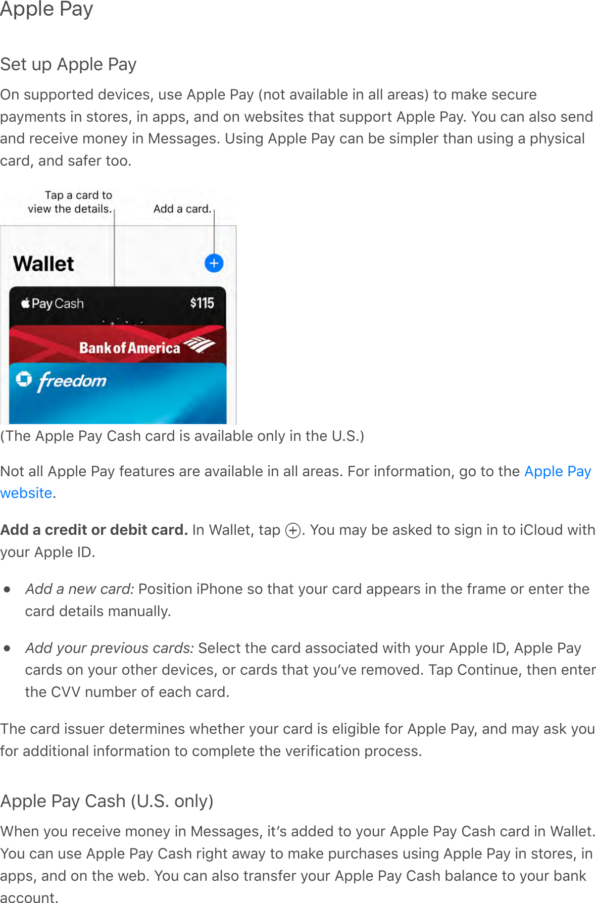 Apple Pay:&amp;*&apos;6;&apos;B;;.&amp;&apos;&quot;-&gt;N%&apos;,6;;$0*&amp;C&apos;C&amp;A!/&amp;,Q&apos;6,&amp;&apos;B;;.&amp;&apos;&quot;-&gt;&apos;\%$*&apos;-A-!.-F.&amp;&apos;!%&apos;-..&apos;-0&amp;-,]&apos;*$&apos;9-2&amp;&apos;,&amp;/60&amp;;-&gt;9&amp;%*,&apos;!%&apos;,*$0&amp;,Q&apos;!%&apos;-;;,Q&apos;-%C&apos;$%&apos;3&amp;F,!*&amp;,&apos;*#-*&apos;,6;;$0*&apos;B;;.&amp;&apos;&quot;-&gt;G&apos;S$6&apos;/-%&apos;-.,$&apos;,&amp;%C-%C&apos;0&amp;/&amp;!A&amp;&apos;9$%&amp;&gt;&apos;!%&apos;H&amp;,,-4&amp;,G&apos;1,!%4&apos;B;;.&amp;&apos;&quot;-&gt;&apos;/-%&apos;F&amp;&apos;,!9;.&amp;0&apos;*#-%&apos;6,!%4&apos;-&apos;;#&gt;,!/-./-0CQ&apos;-%C&apos;,-7&amp;0&apos;*$$G\?#&amp;&apos;B;;.&amp;&apos;&quot;-&gt;&apos;T-,#&apos;/-0C&apos;!,&apos;-A-!.-F.&amp;&apos;$%.&gt;&apos;!%&apos;*#&amp;&apos;1G:G]E$*&apos;-..&apos;B;;.&amp;&apos;&quot;-&gt;&apos;7&amp;-*60&amp;,&apos;-0&amp;&apos;-A-!.-F.&amp;&apos;!%&apos;-..&apos;-0&amp;-,G&apos;5$0&apos;!%7$09-*!$%Q&apos;4$&apos;*$&apos;*#&amp;&apos;GAdd a credit or debit card. )%&apos;L-..&amp;*Q&apos;*-;&apos; G&apos;S$6&apos;9-&gt;&apos;F&amp;&apos;-,2&amp;C&apos;*$&apos;,!4%&apos;!%&apos;*$&apos;!T.$6C&apos;3!*#&gt;$60&apos;B;;.&amp;&apos;)&lt;GAdd a new card:&apos;&quot;$,!*!$%&apos;!&quot;#$%&amp;&apos;,$&apos;*#-*&apos;&gt;$60&apos;/-0C&apos;-;;&amp;-0,&apos;!%&apos;*#&amp;&apos;70-9&amp;&apos;$0&apos;&amp;%*&amp;0&apos;*#&amp;/-0C&apos;C&amp;*-!.,&apos;9-%6-..&gt;GAdd your previous cards:&apos;:&amp;.&amp;/*&apos;*#&amp;&apos;/-0C&apos;-,,$/!-*&amp;C&apos;3!*#&apos;&gt;$60&apos;B;;.&amp;&apos;)&lt;Q&apos;B;;.&amp;&apos;&quot;-&gt;/-0C,&apos;$%&apos;&gt;$60&apos;$*#&amp;0&apos;C&amp;A!/&amp;,Q&apos;$0&apos;/-0C,&apos;*#-*&apos;&gt;$6+A&amp;&apos;0&amp;9$A&amp;CG&apos;?-;&apos;T$%*!%6&amp;Q&apos;*#&amp;%&apos;&amp;%*&amp;0*#&amp;&apos;TZZ&apos;%69F&amp;0&apos;$7&apos;&amp;-/#&apos;/-0CG?#&amp;&apos;/-0C&apos;!,,6&amp;0&apos;C&amp;*&amp;09!%&amp;,&apos;3#&amp;*#&amp;0&apos;&gt;$60&apos;/-0C&apos;!,&apos;&amp;.!4!F.&amp;&apos;7$0&apos;B;;.&amp;&apos;&quot;-&gt;Q&apos;-%C&apos;9-&gt;&apos;-,2&apos;&gt;$67$0&apos;-CC!*!$%-.&apos;!%7$09-*!$%&apos;*$&apos;/$9;.&amp;*&amp;&apos;*#&amp;&apos;A&amp;0!7!/-*!$%&apos;;0$/&amp;,,GB;;.&amp;&apos;&quot;-&gt;&apos;T-,#&apos;\1G:G&apos;$%.&gt;]L#&amp;%&apos;&gt;$6&apos;0&amp;/&amp;!A&amp;&apos;9$%&amp;&gt;&apos;!%&apos;H&amp;,,-4&amp;,Q&apos;!*+,&apos;-CC&amp;C&apos;*$&apos;&gt;$60&apos;B;;.&amp;&apos;&quot;-&gt;&apos;T-,#&apos;/-0C&apos;!%&apos;L-..&amp;*GS$6&apos;/-%&apos;6,&amp;&apos;B;;.&amp;&apos;&quot;-&gt;&apos;T-,#&apos;0!4#*&apos;-3-&gt;&apos;*$&apos;9-2&amp;&apos;;60/#-,&amp;,&apos;6,!%4&apos;B;;.&amp;&apos;&quot;-&gt;&apos;!%&apos;,*$0&amp;,Q&apos;!%-;;,Q&apos;-%C&apos;$%&apos;*#&amp;&apos;3&amp;FG&apos;S$6&apos;/-%&apos;-.,$&apos;*0-%,7&amp;0&apos;&gt;$60&apos;B;;.&amp;&apos;&quot;-&gt;&apos;T-,#&apos;F-.-%/&amp;&apos;*$&apos;&gt;$60&apos;F-%2-//$6%*GB;;.&amp;&apos;&quot;-&gt;3&amp;F,!*&amp;